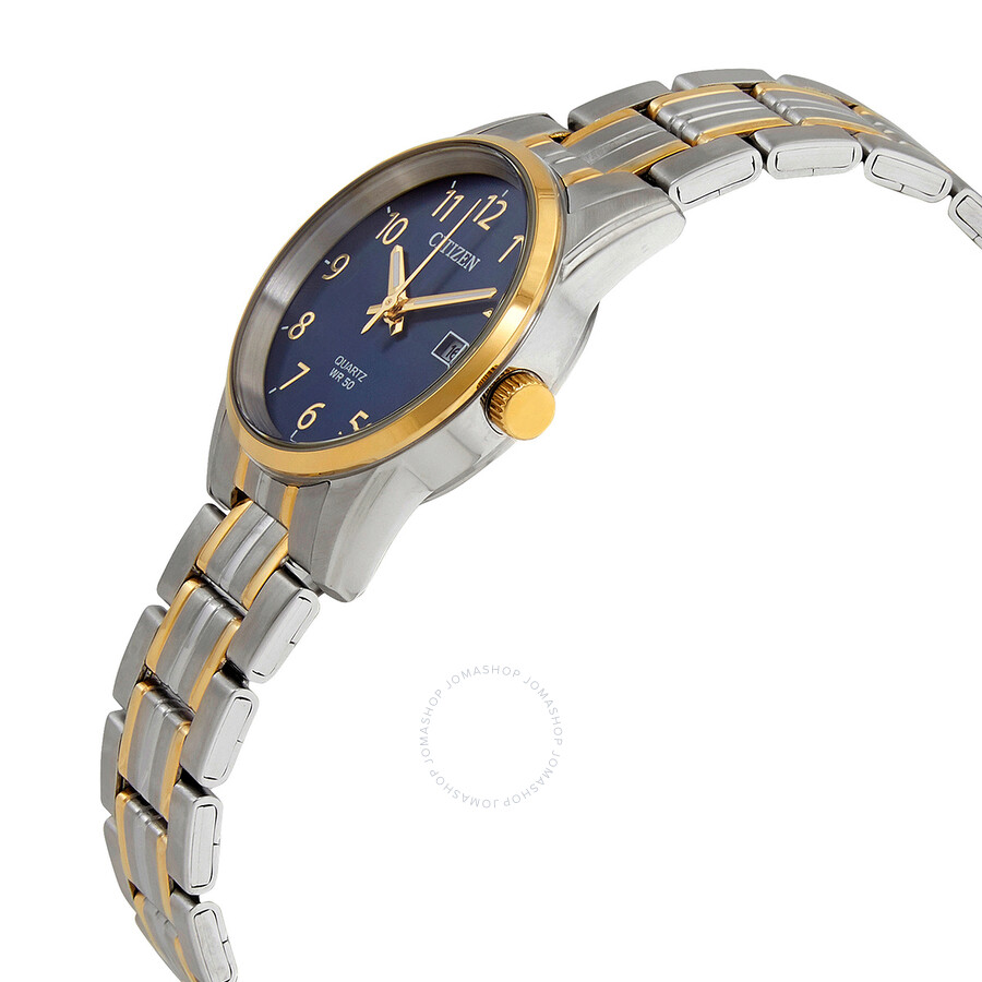 Citizen Quartz Blue Dial Two-tone Ladies Watch