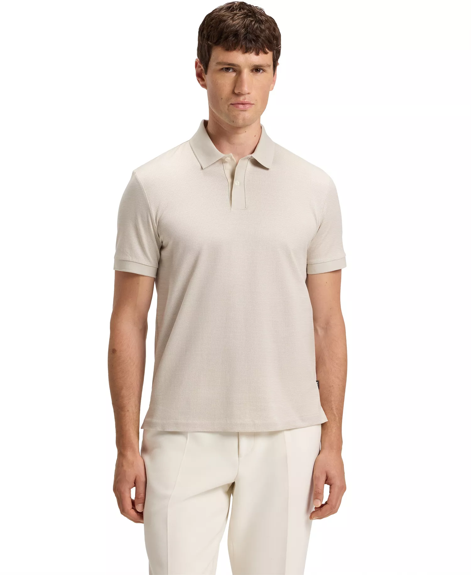 Men's Mercerized-Cotton Polo Shirt - Open White - 2XL