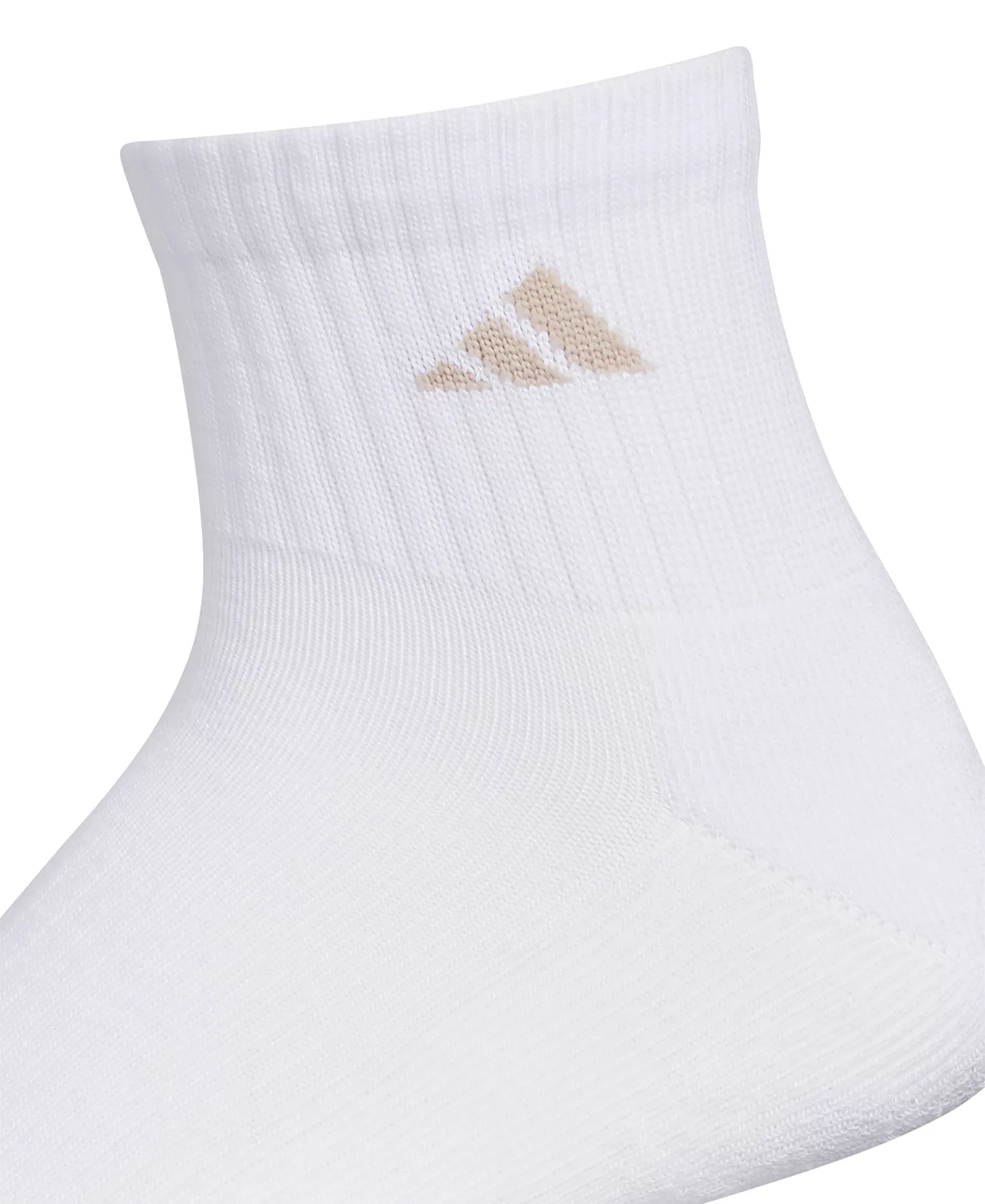 Men's 6pk. Logo Quarter Socks - Beige - 6-12