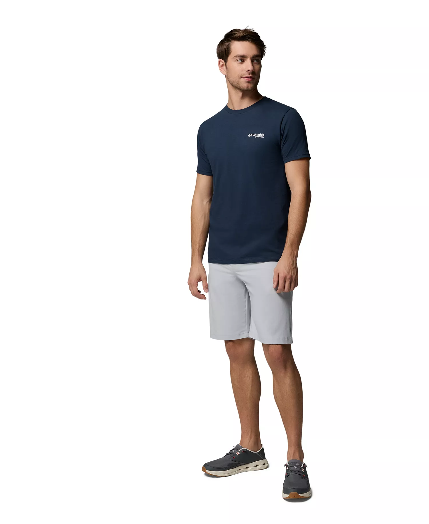 Men's PFG Ruh Roh Graphic T-Shirt - Columbia Navy - L