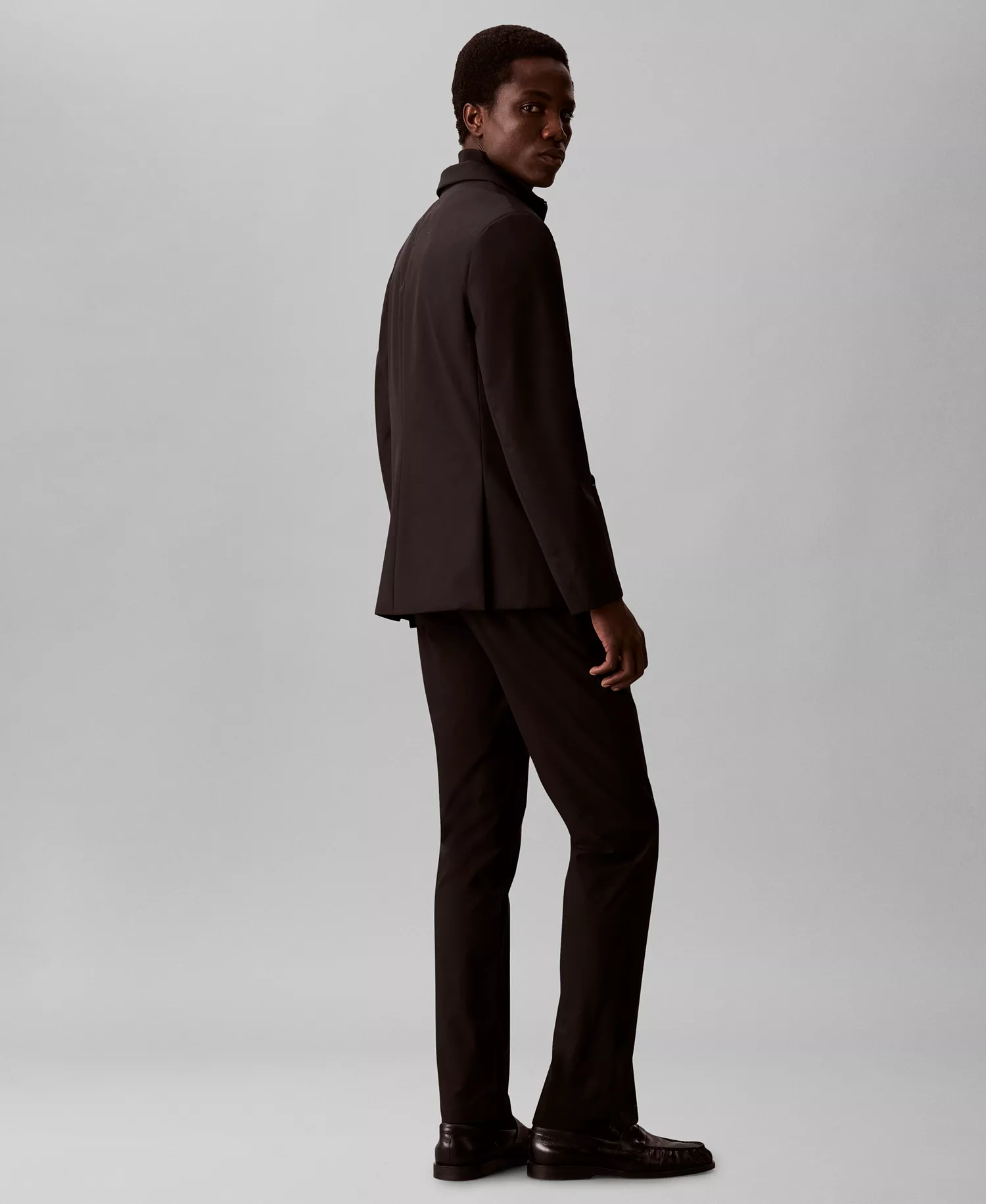 Men's Slim-Fit Tech Stretch Pants - Black - 29x30