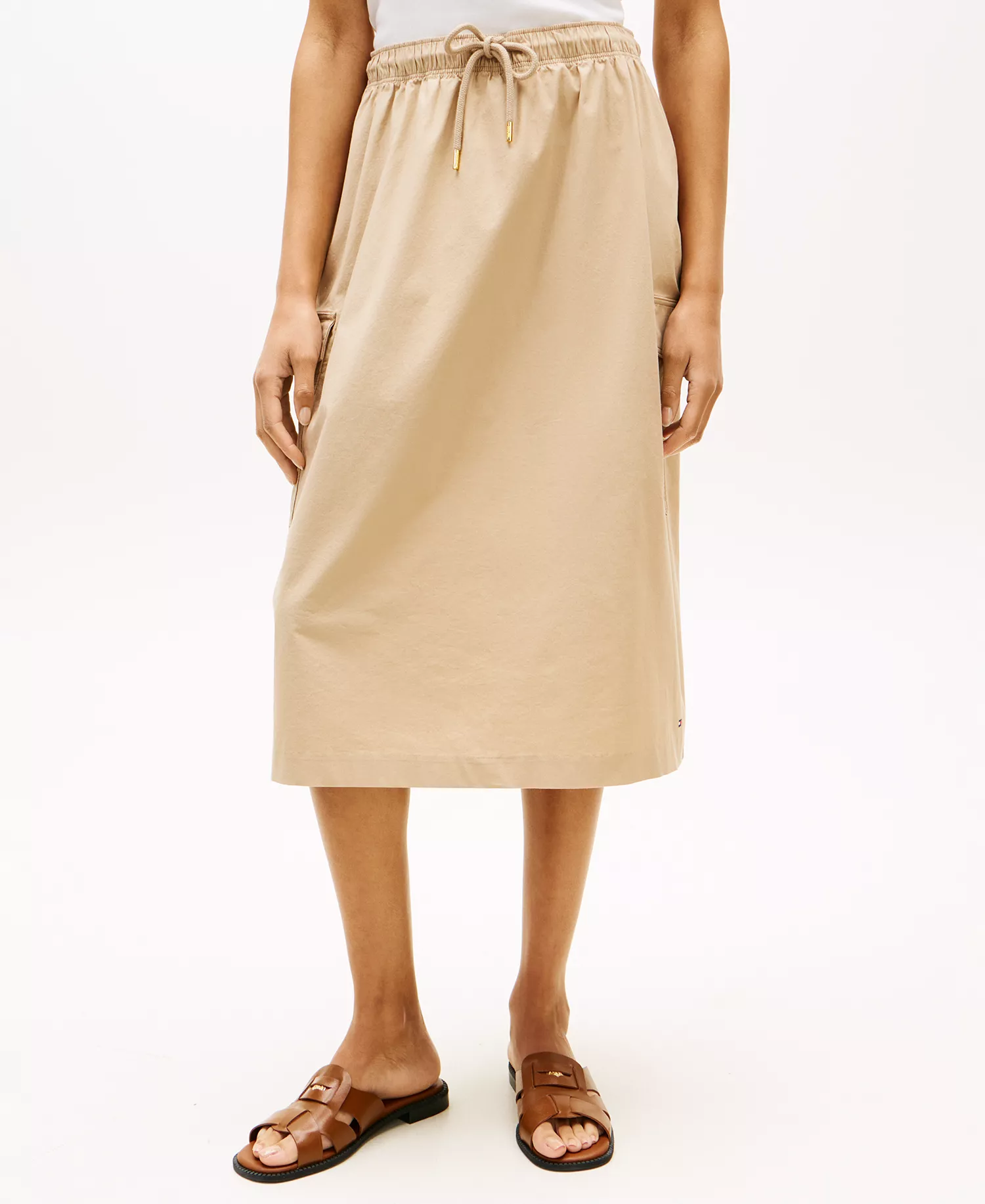 Women's Swoon Cargo Midi Skirt - Beige - L