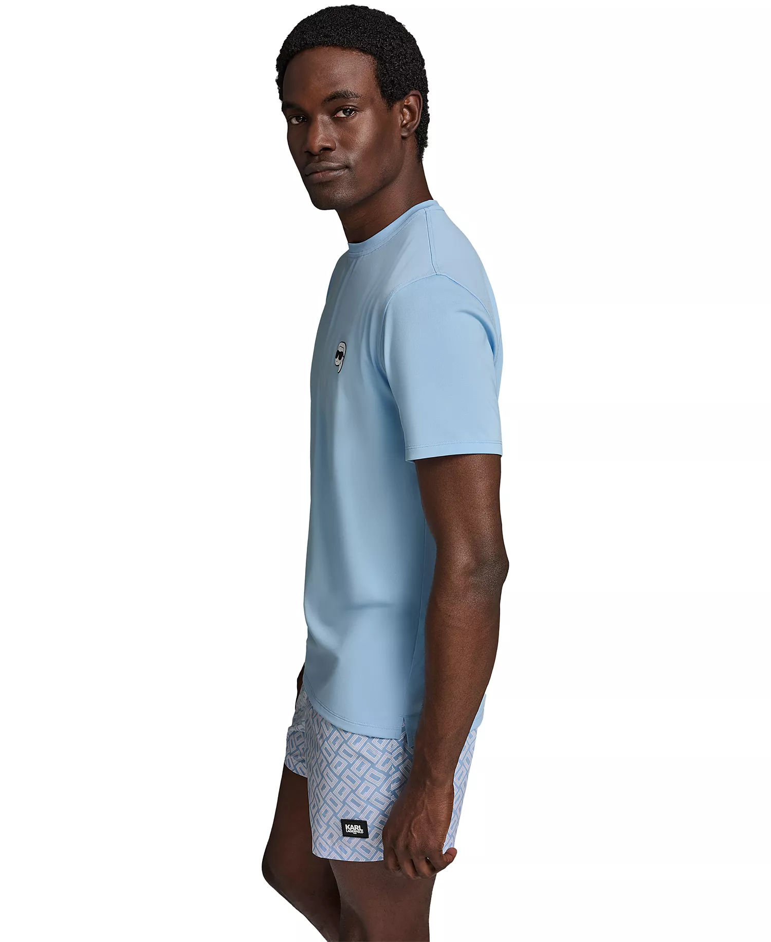 Men's Short-Sleeve Karl Doll Head Rashguard - Placid Blue - 2XL