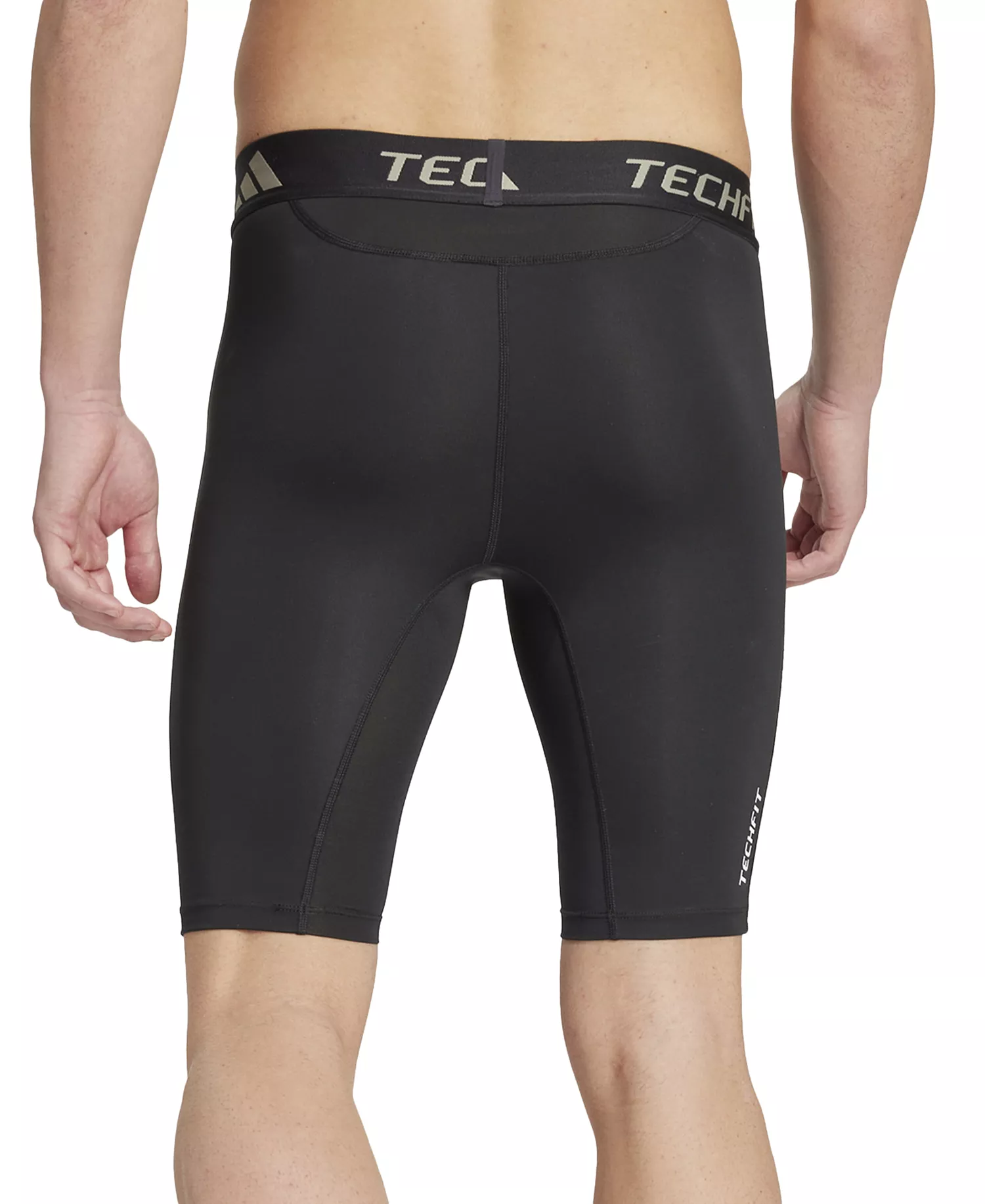 Men's Tech-Fit Logo Compression Shorts - Black - 2XL