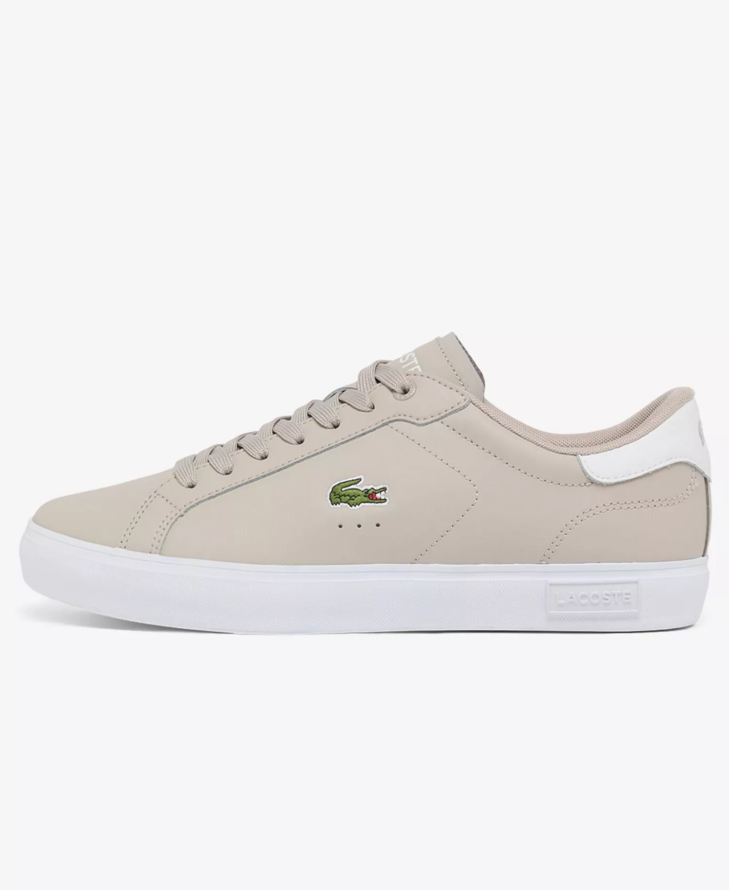 Men's Round-Toe Sneakers - Beige/White - 10.5M