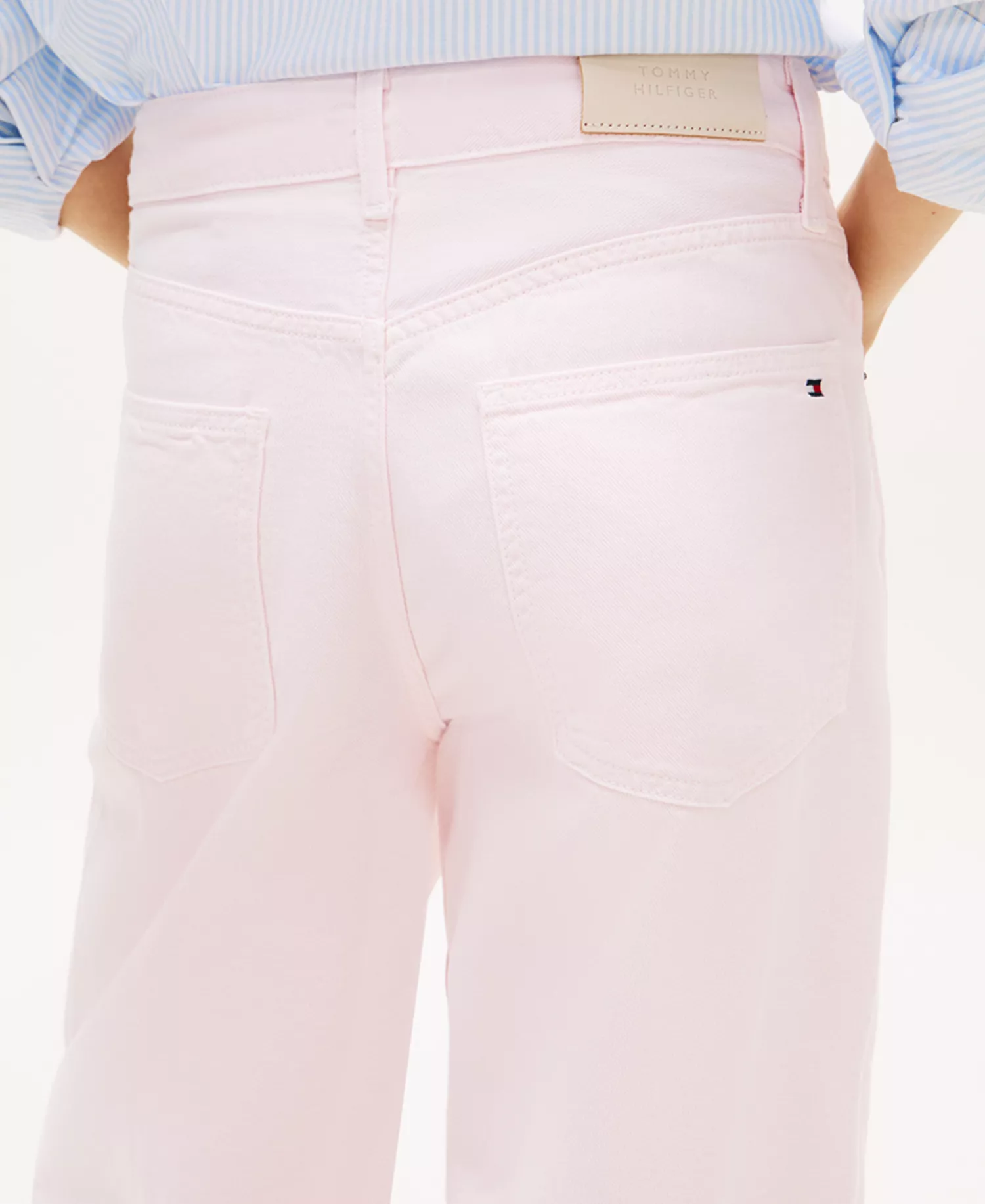 Women's Ankle Waide Leg Jeans - Polar Pink - 28 (US 6)