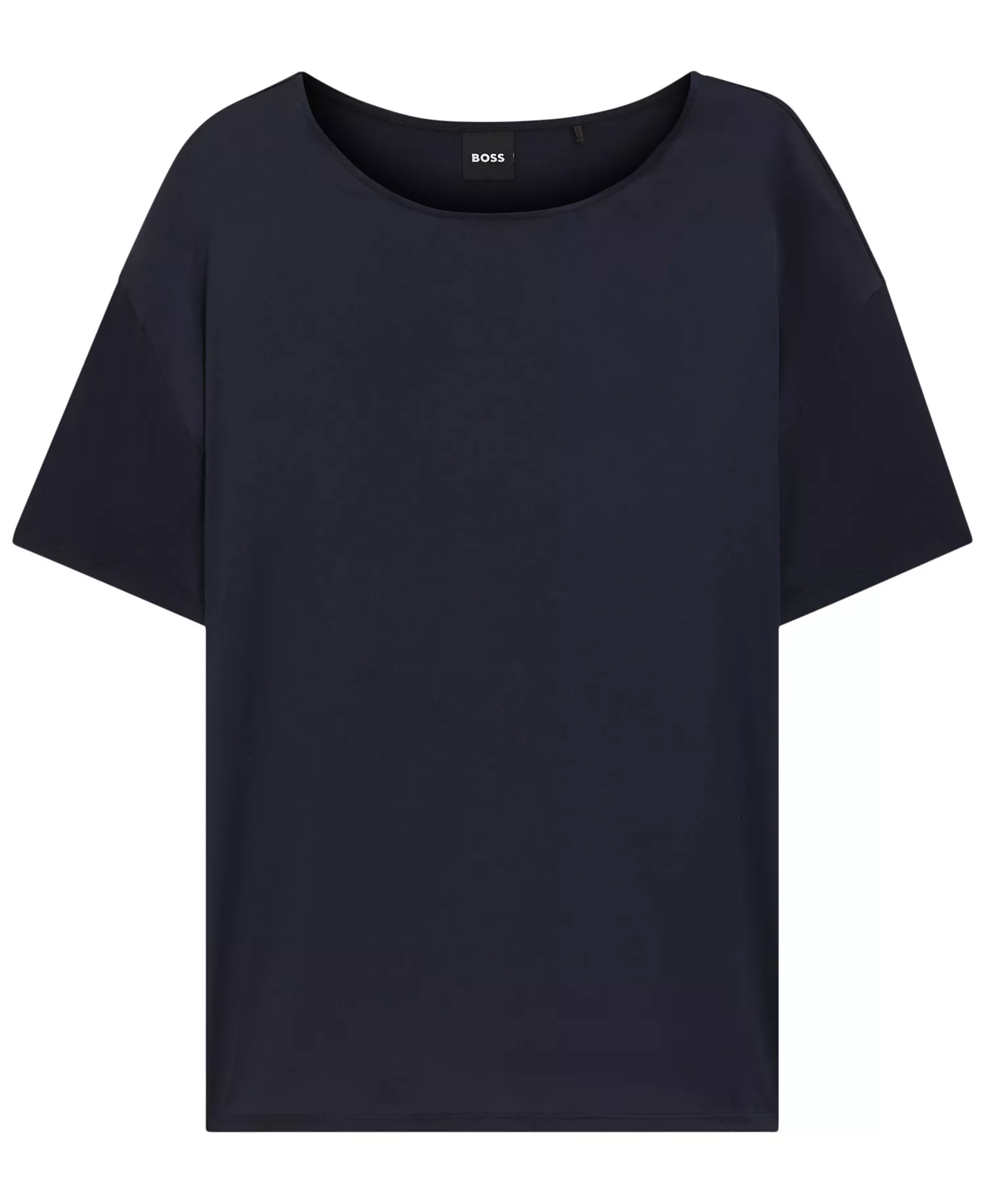 Women's Stretch-Silk Regular-Fit T-Shirt - Dark Blue - XS