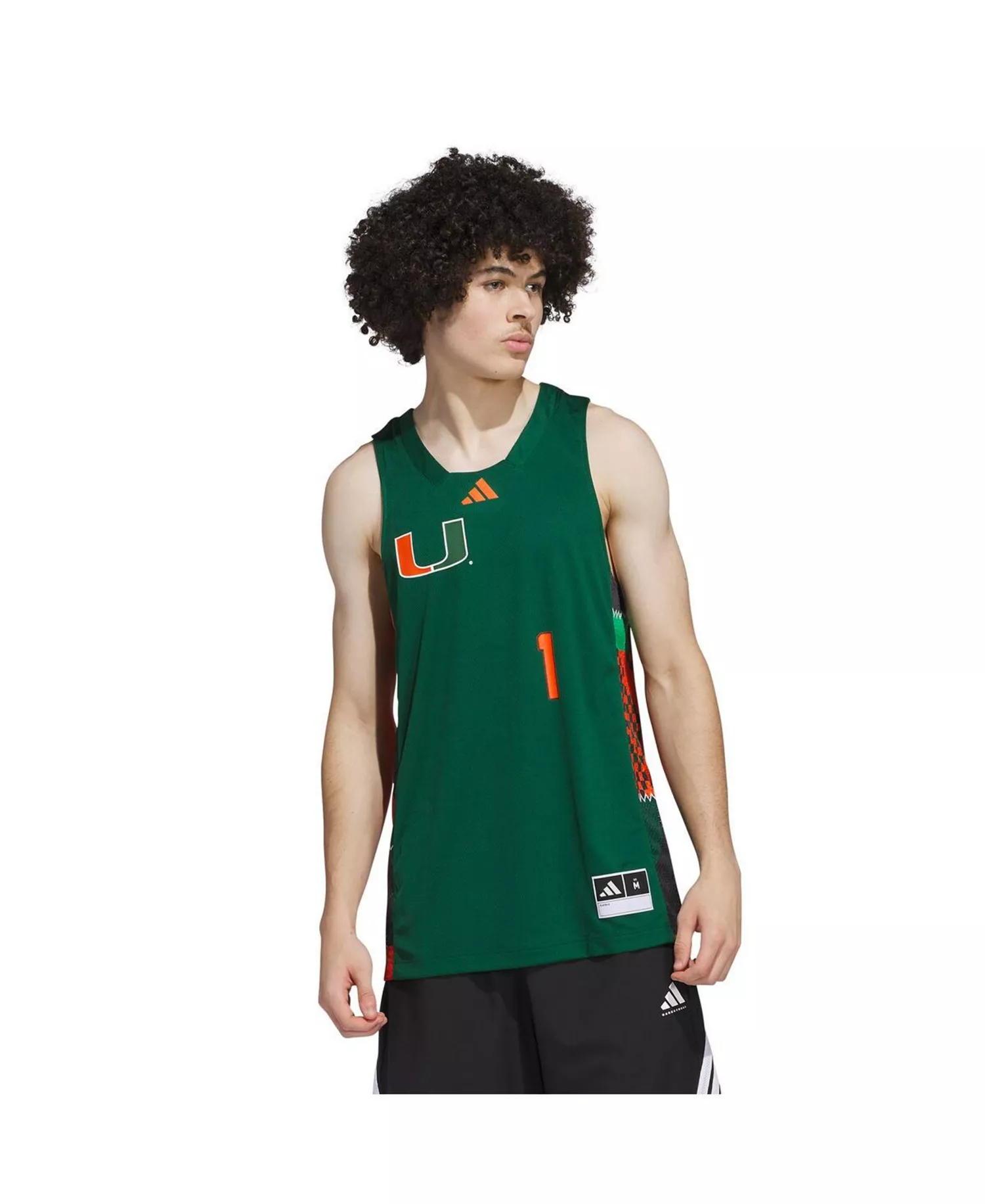 Men's 1 Green/Orange Miami Hurricanes Black History Month Basketball Jersey - Green, Orange - 2XL