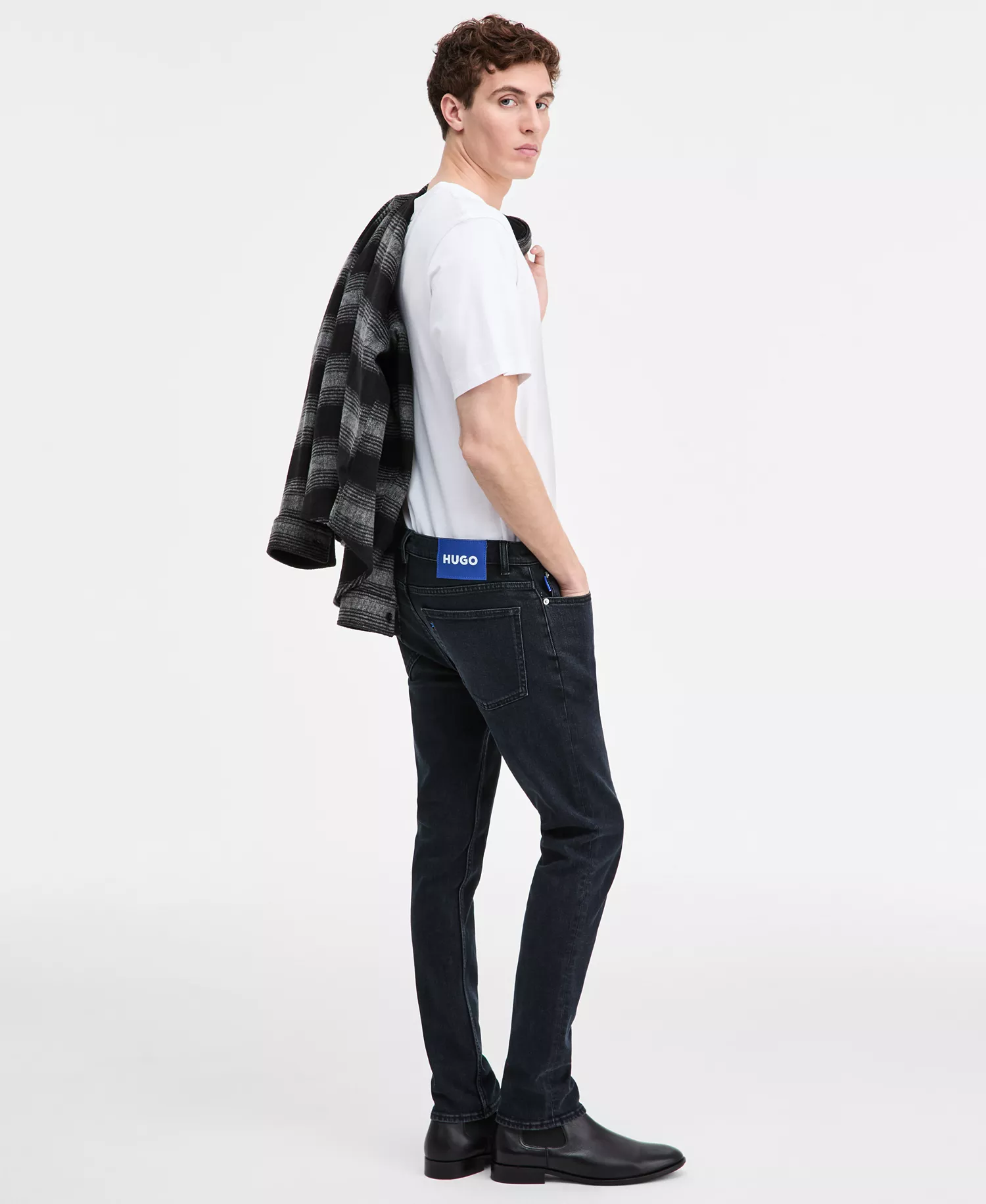 Men's Zane 5-Pocket Regular-Fit Jeans - Dark Blue - 30x32