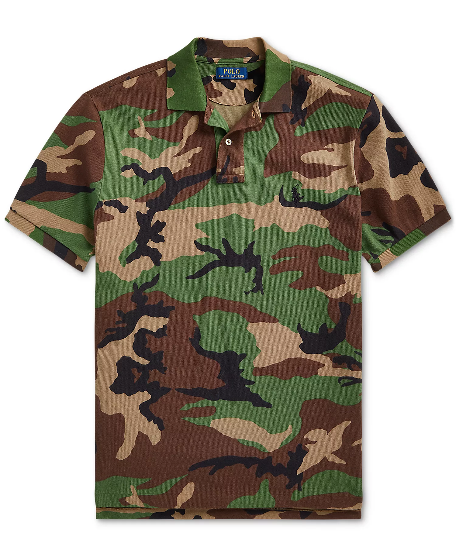 Men's Classic-Fit Camo Cotton Mesh Shirt - Surplus Camo - S