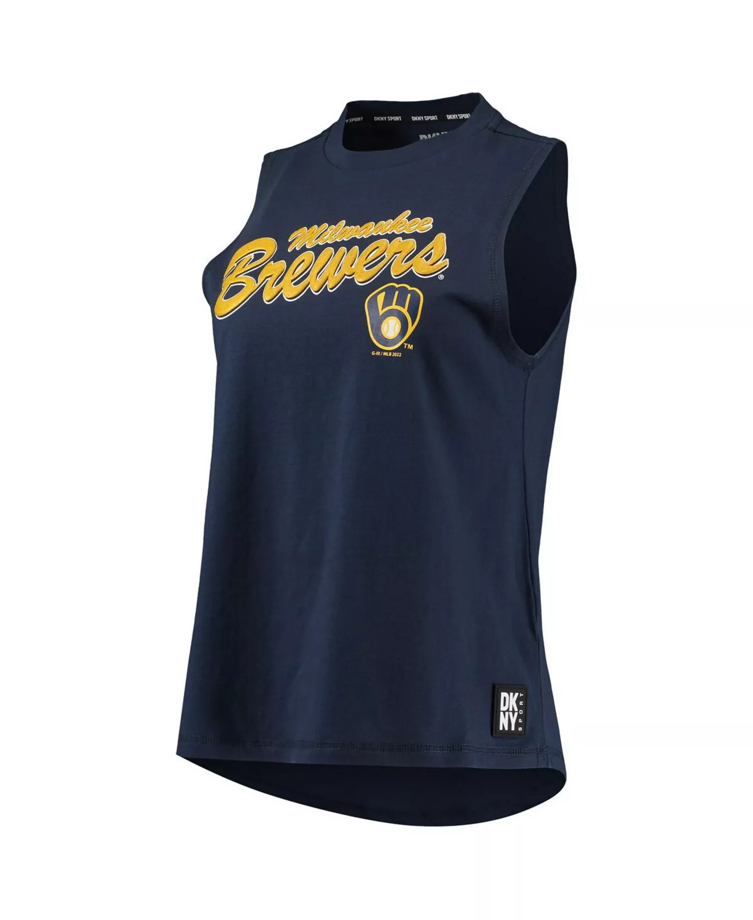 Women's Navy Milwaukee Brewers Marcie Tank Top - Navy - S