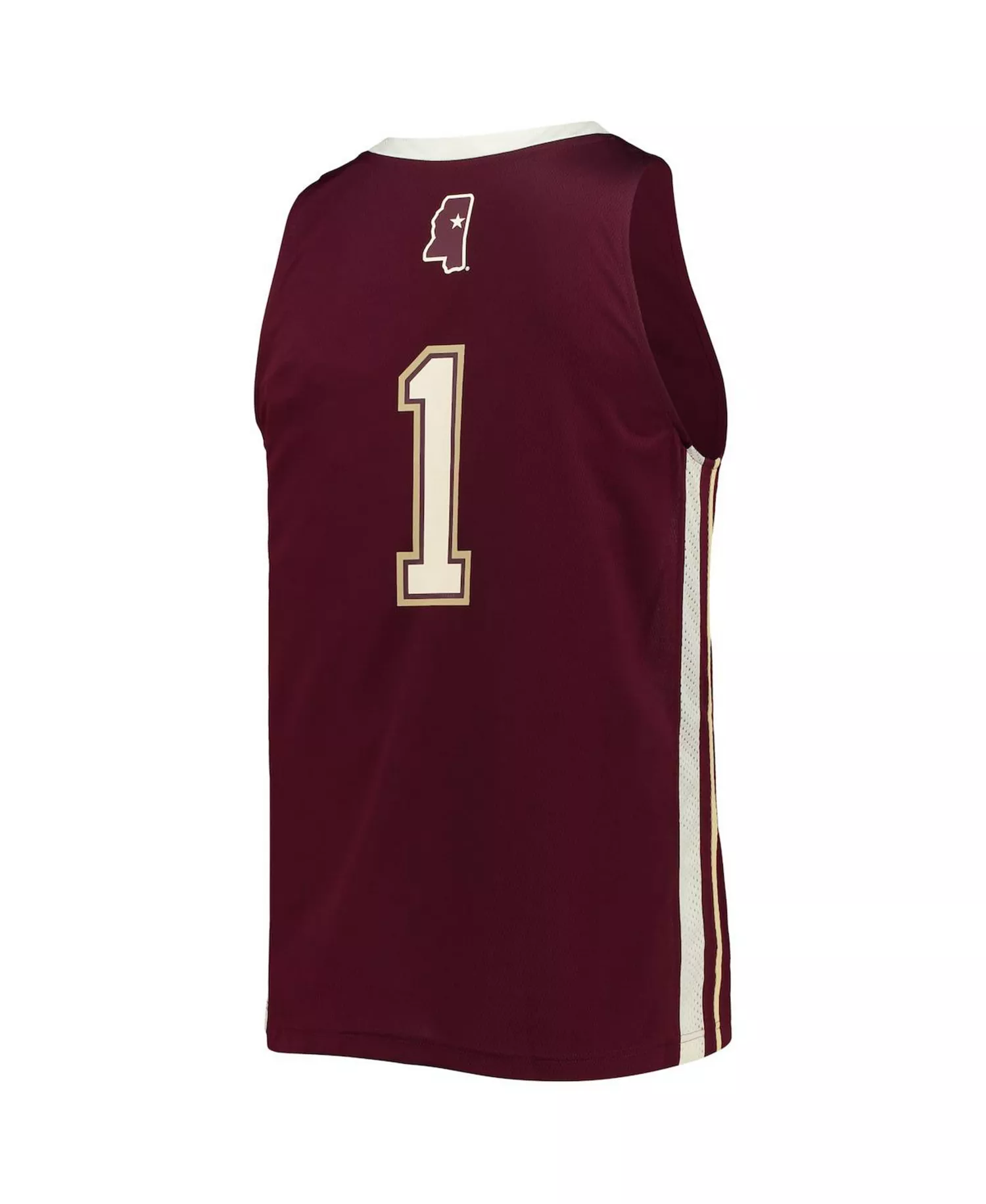 Men's #1 Maroon Mississippi State Bulldogs Reverse Retro Jersey - Maroon - L