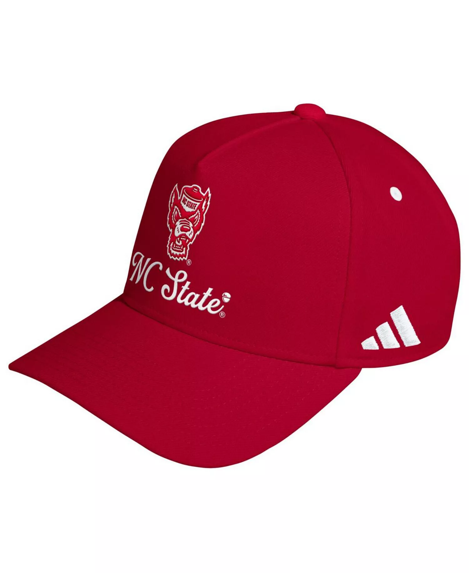 Men's and Women's Red NC State Wolfpack City of Oaks A-Frame Adjustable Hat - Red - ONE SIZE
