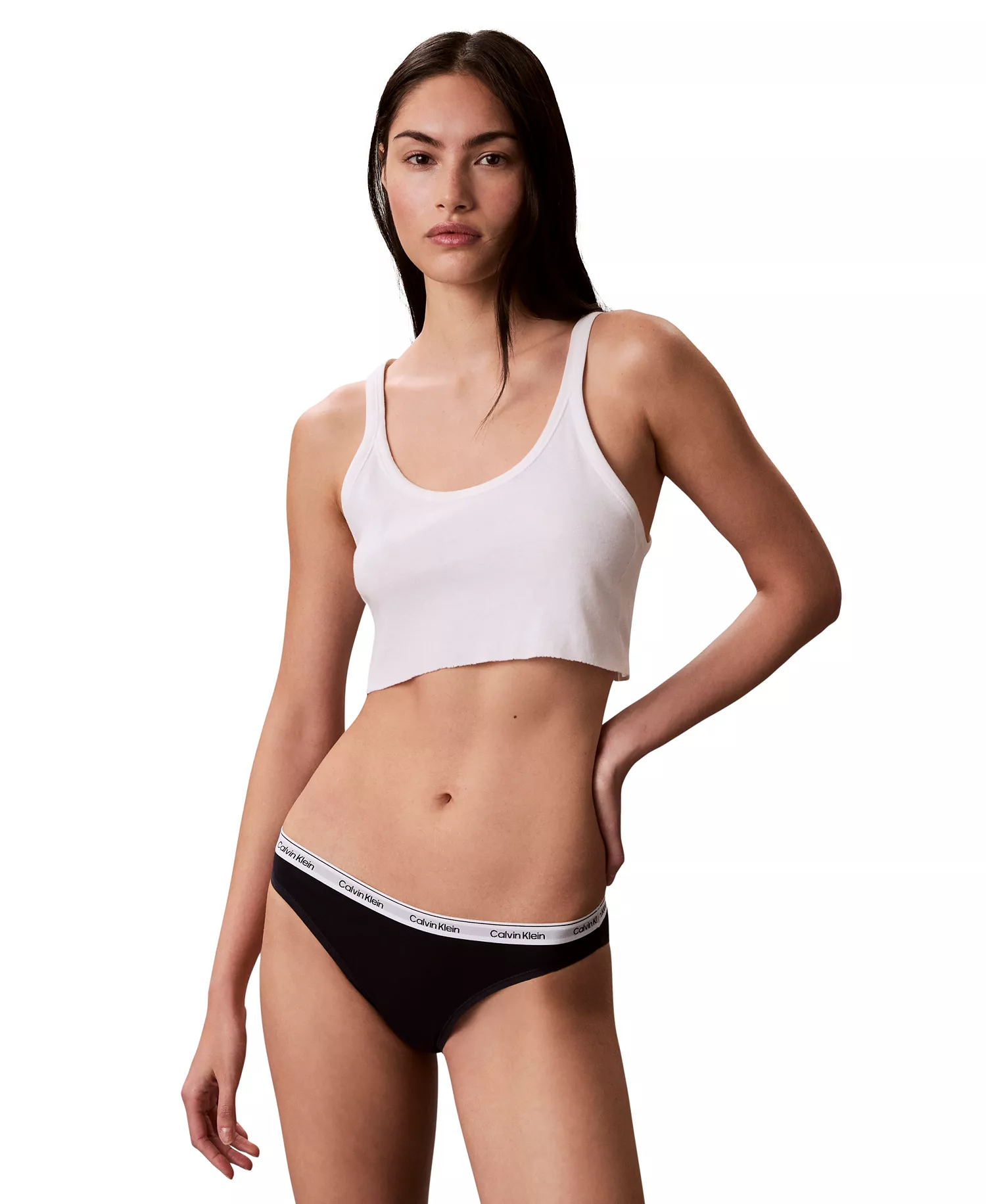 Women's 5-Pack. Modern Logo Low-Rise Bikini Underwear QD5208 - Shoreline/ Blue Descent/ White/ Grey Heather/ Seeing Stars Breezy Blue - L