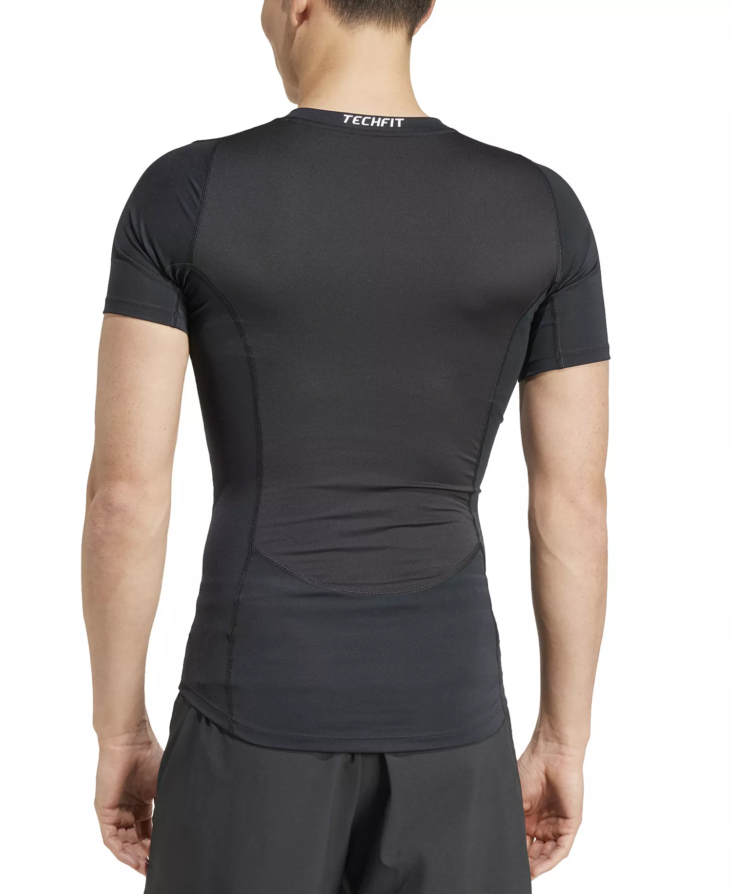 Men's Fitted Crewneck Tech-Fit Compression T-Shirt - Black - 2XL