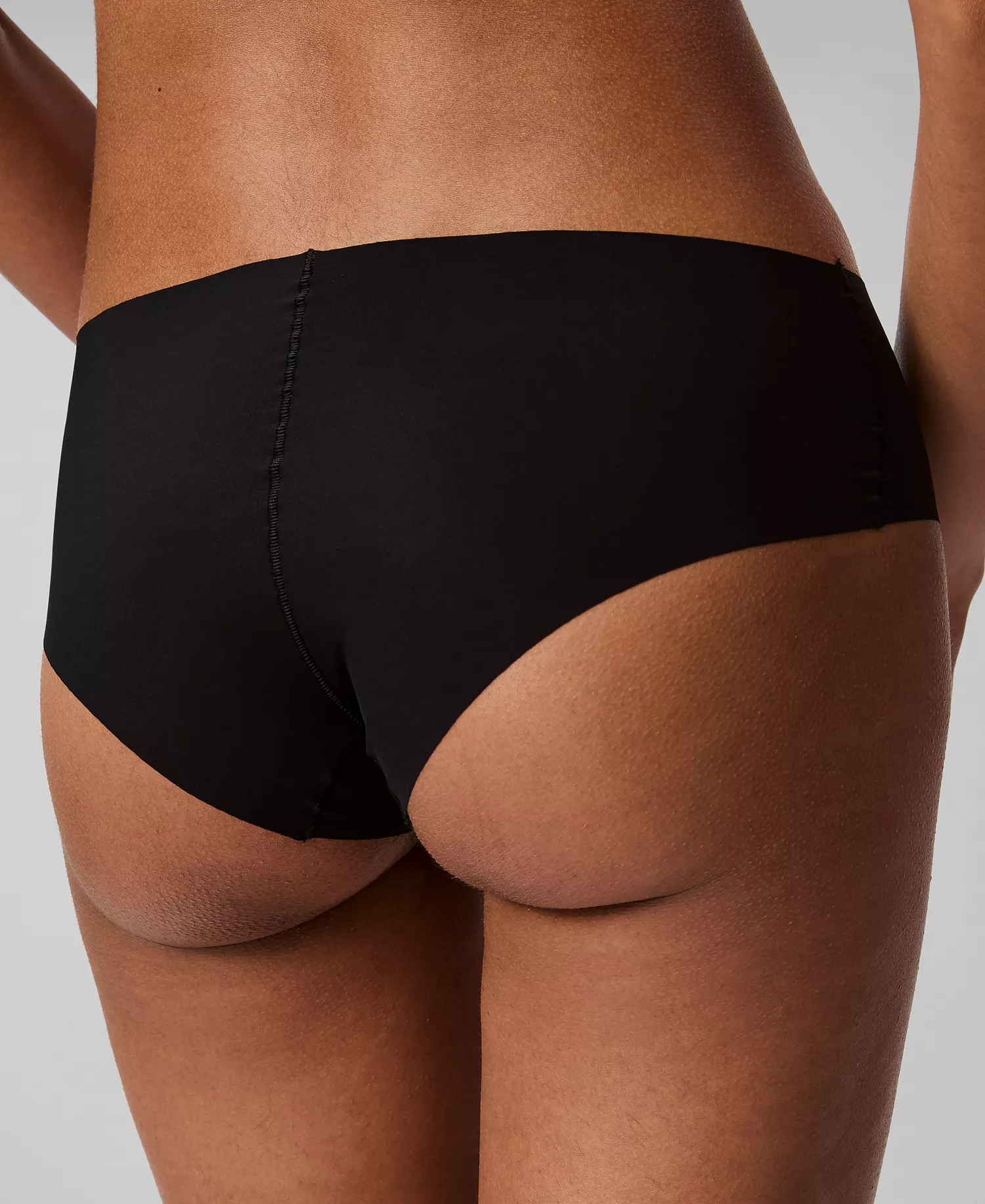 Women's Invisibles Microfiber Stretch Hipster Underwear-D3429 - Black - L