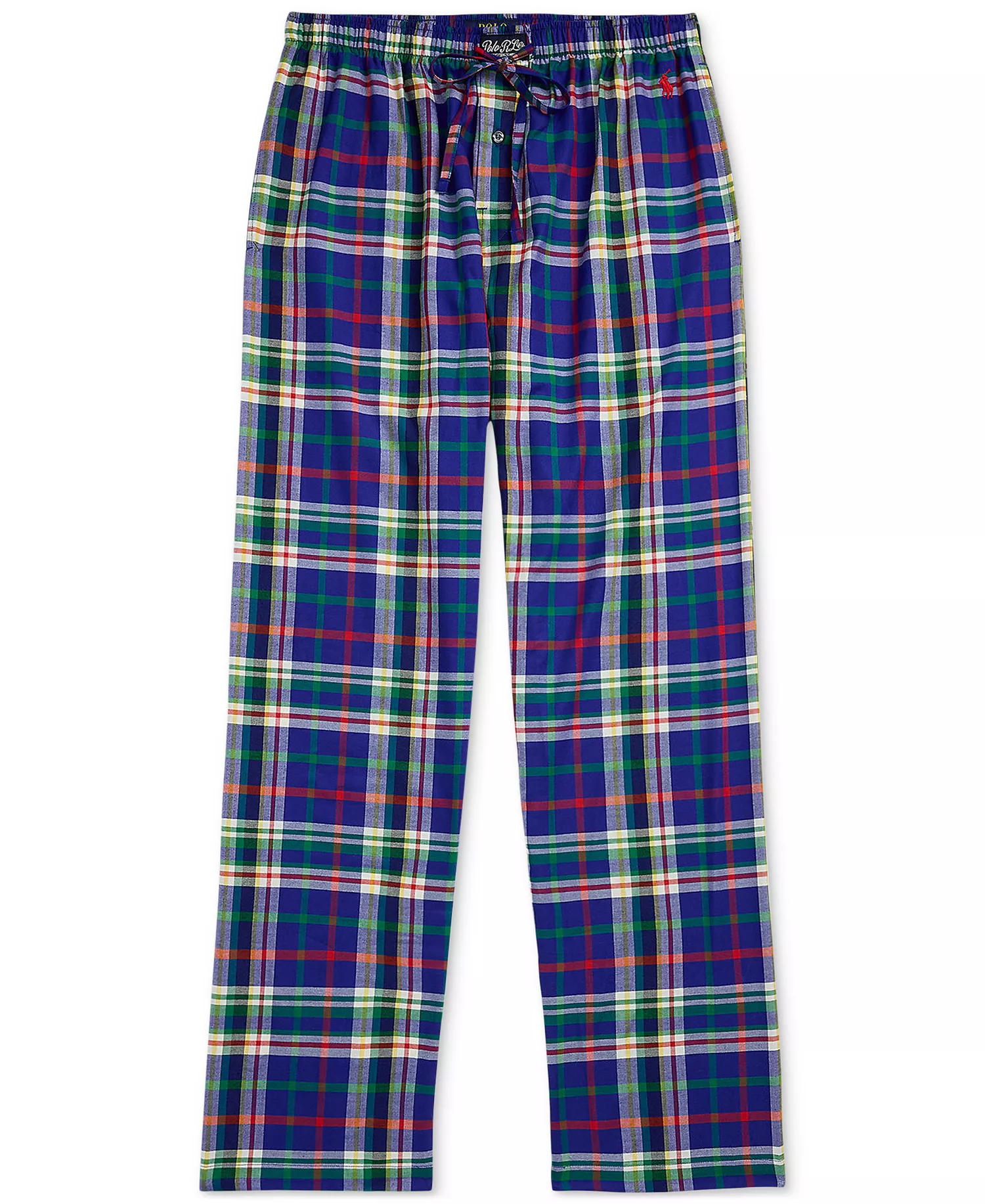 Men's Plaid Flannel Pajama Pants - Red Plaid - L