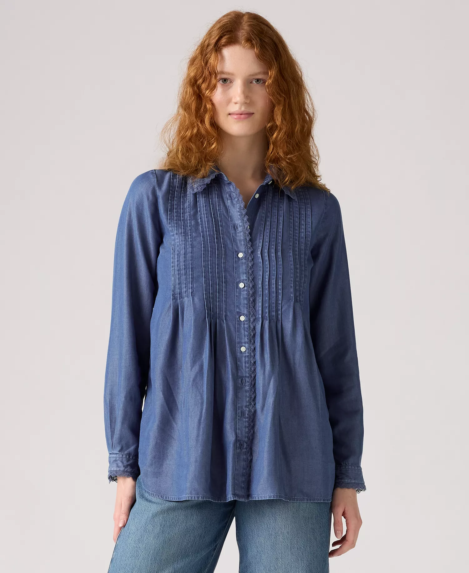 Women's Faye Long-Sleeve Pop Over Tunic - All Happy Days - L