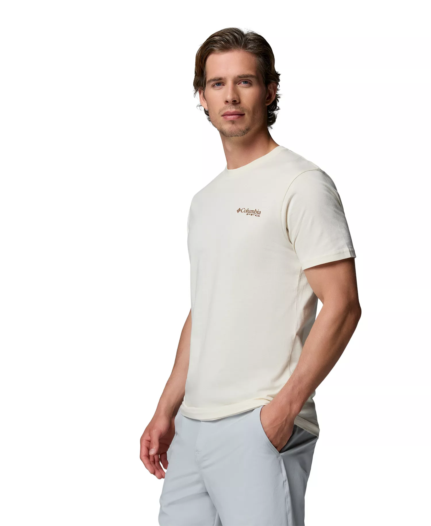 Men's PFG Cebo Graphic T-Shirt - Chalk - L