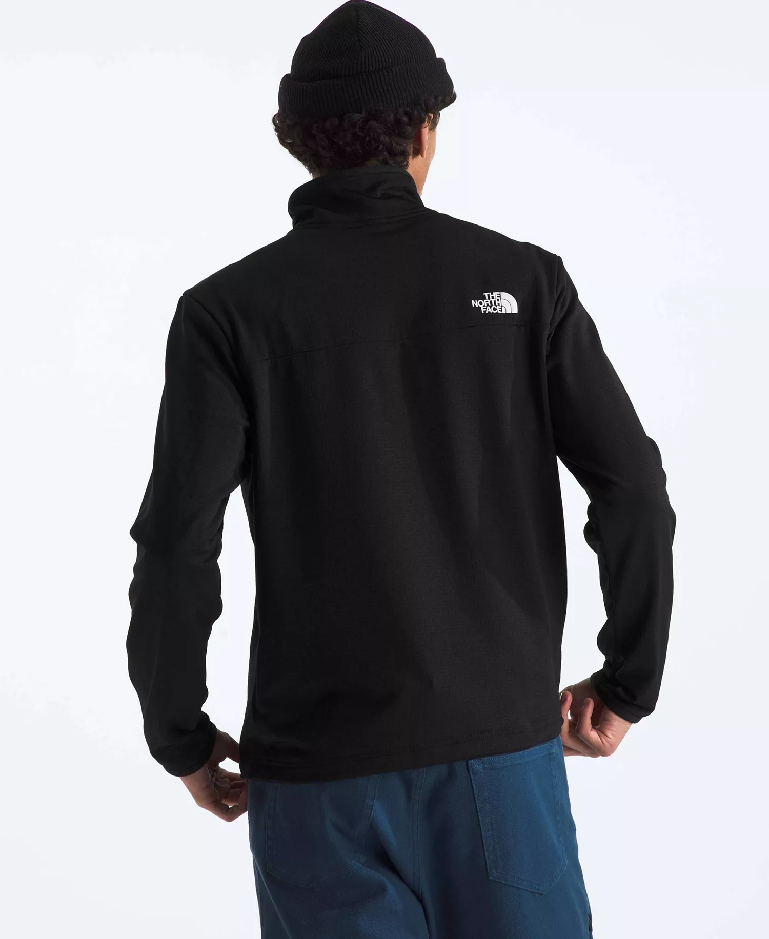 Men's Cedar Trail Grid Fleece Zip Sweatshirt - Black - 2XL