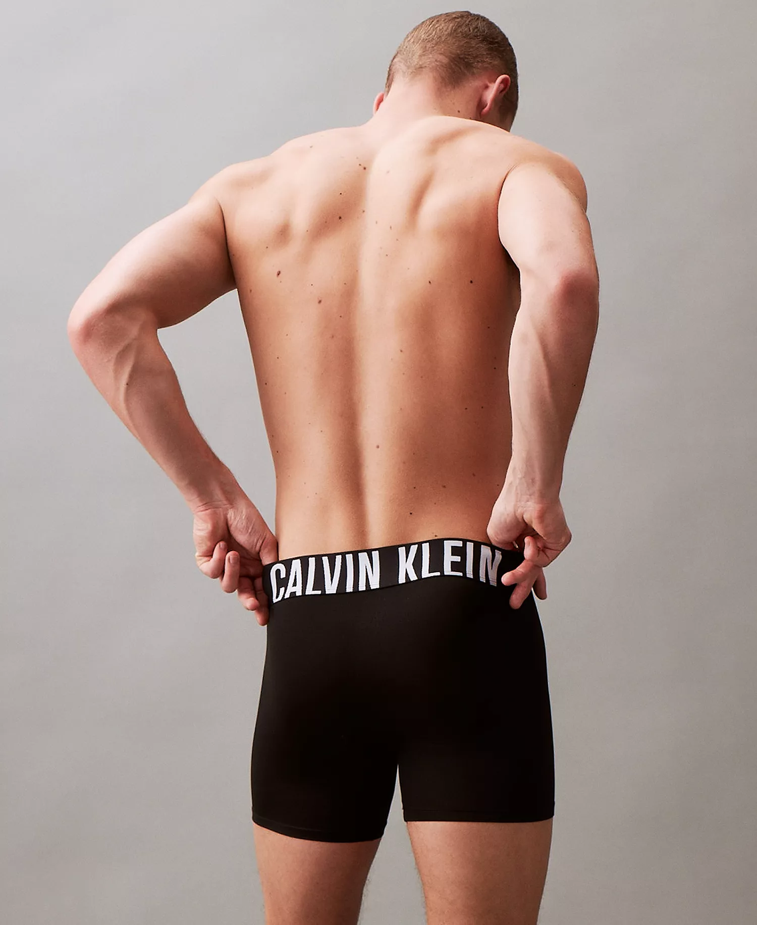 Men's Cotton Classics 3-Pack Crewneck T-Shirts & Intense Power 3-Pack Boxer Briefs  - Black, Black, Black - L