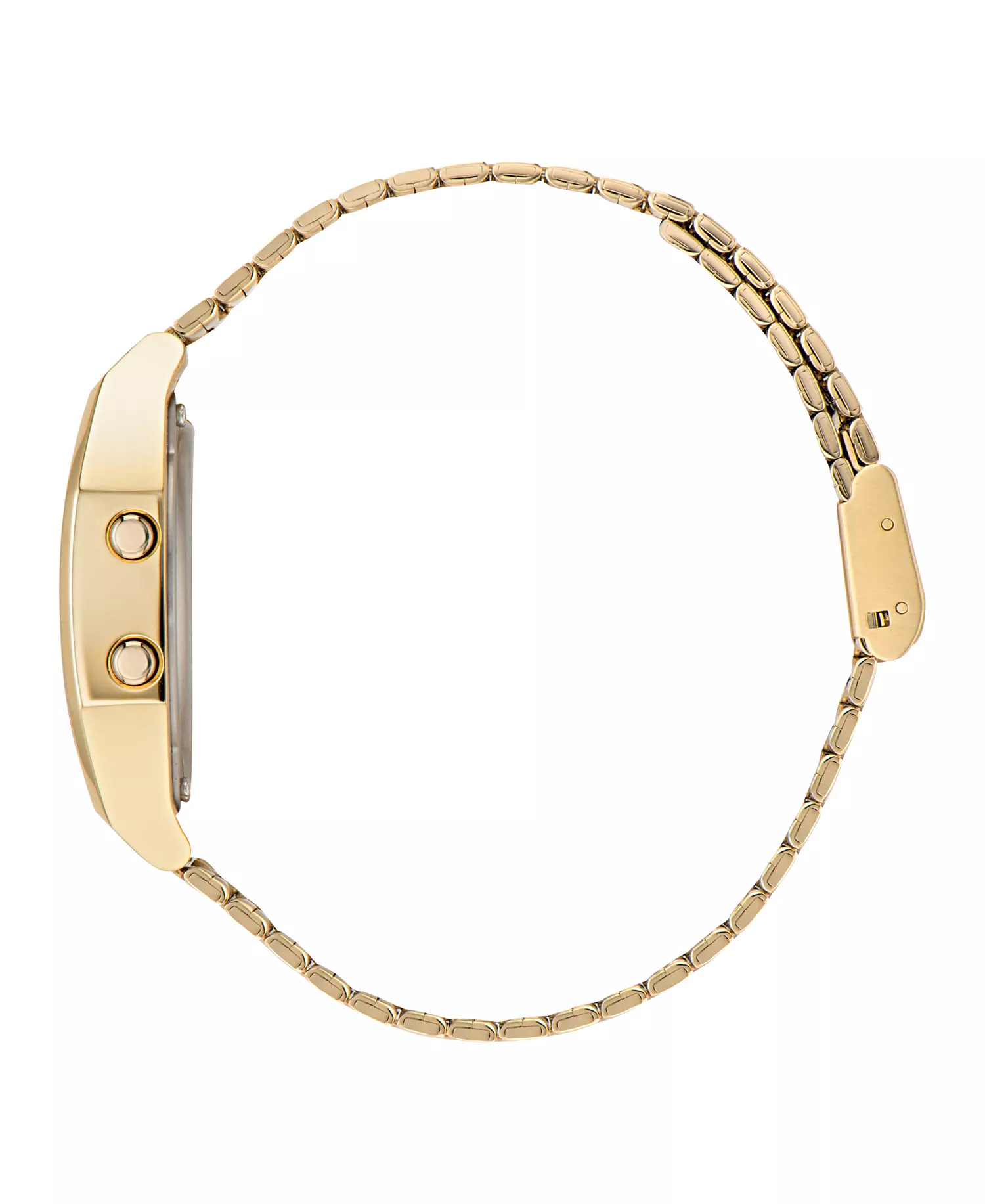 Unisex Digital Gold-Tone Stainless Steel Watch, 36mm - Gold-Tone - No Size