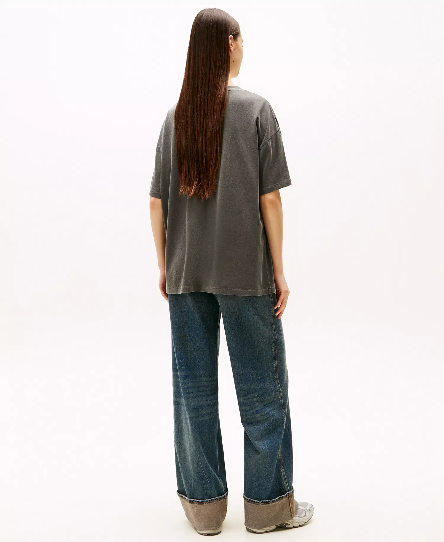 Women's Oversized Tommy Dollar Logo T-Shirt - Black - L