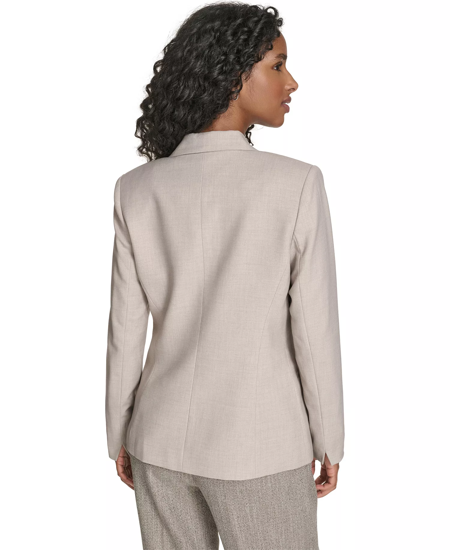 Petite Double Breasted Jacket - Oyster Multi - 10P