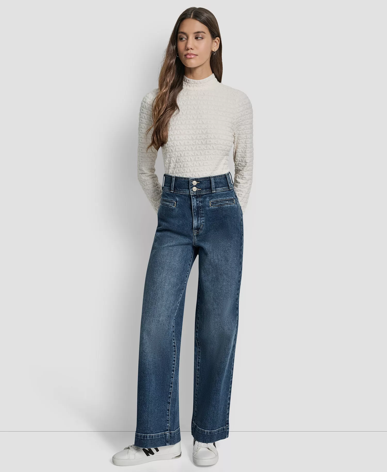 Women's High Rise Double Button Jeans - Richmond - 24