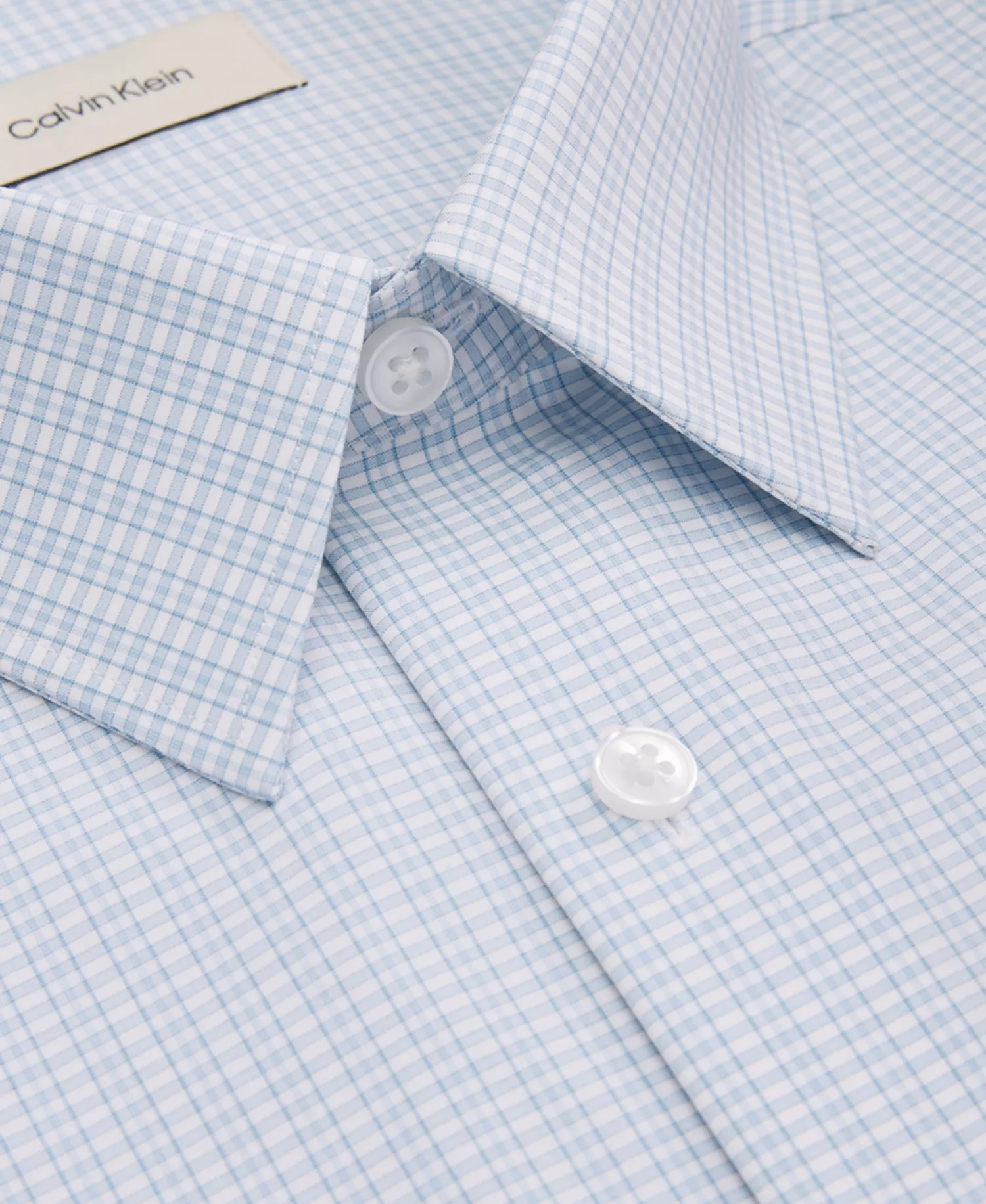 Men's Multi Stretch Spread Collar Dress Shirt - Glacier Blue - 14 32/33