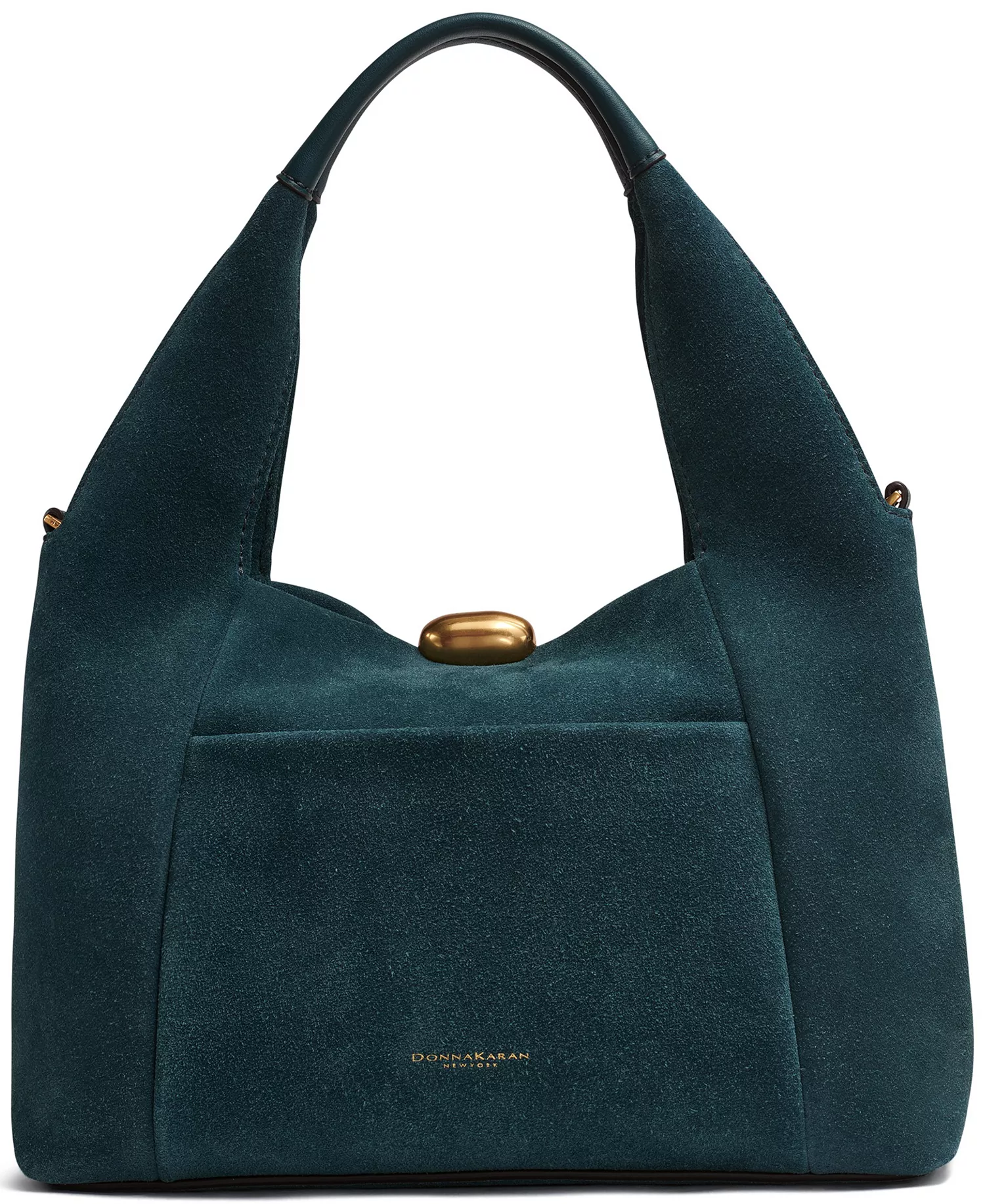 Organza Suede Crossbody Bag - Hudson Gray - NO SIZE