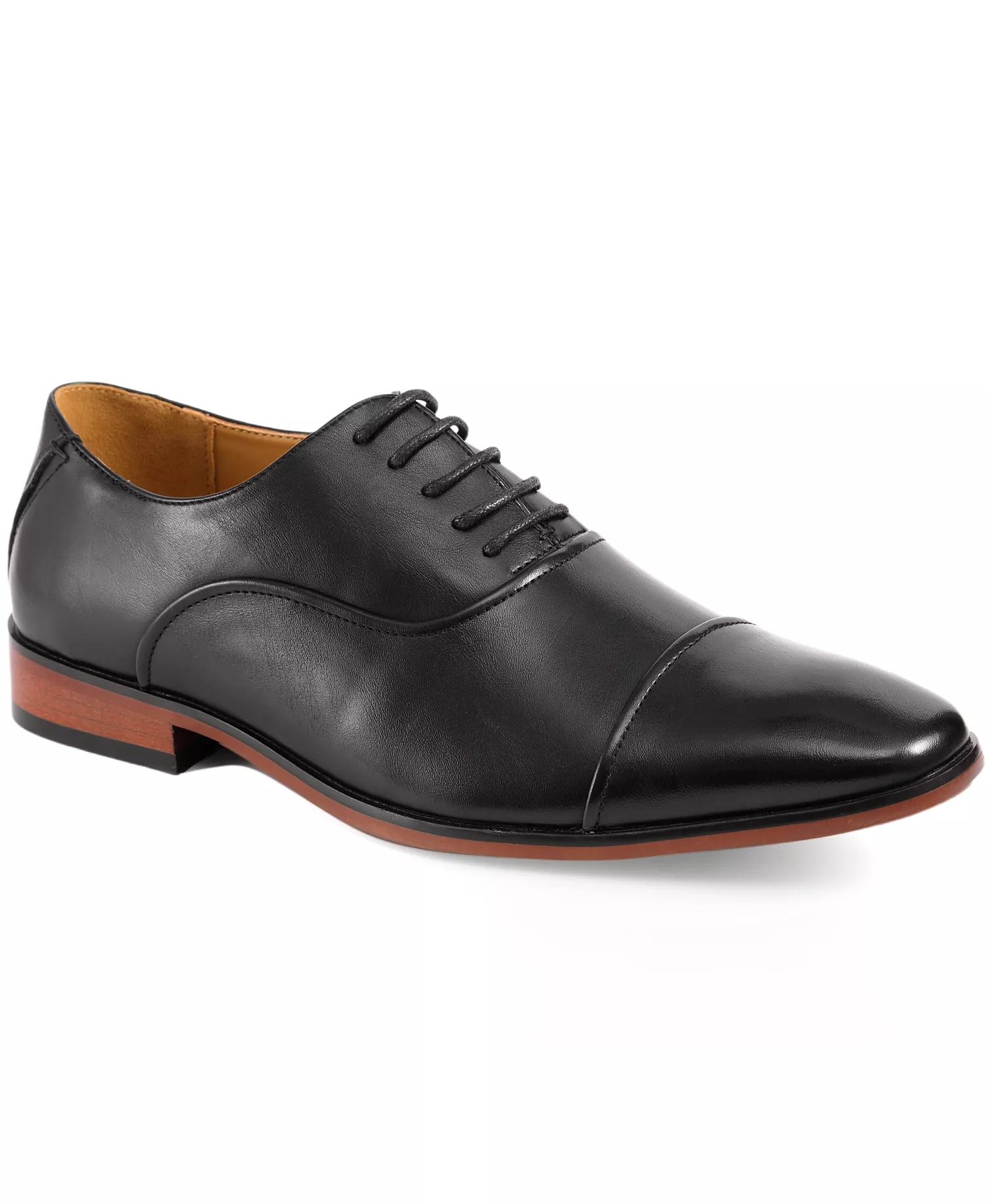 Men's Saylor Cap Toe Dress Oxfords - Black - 10