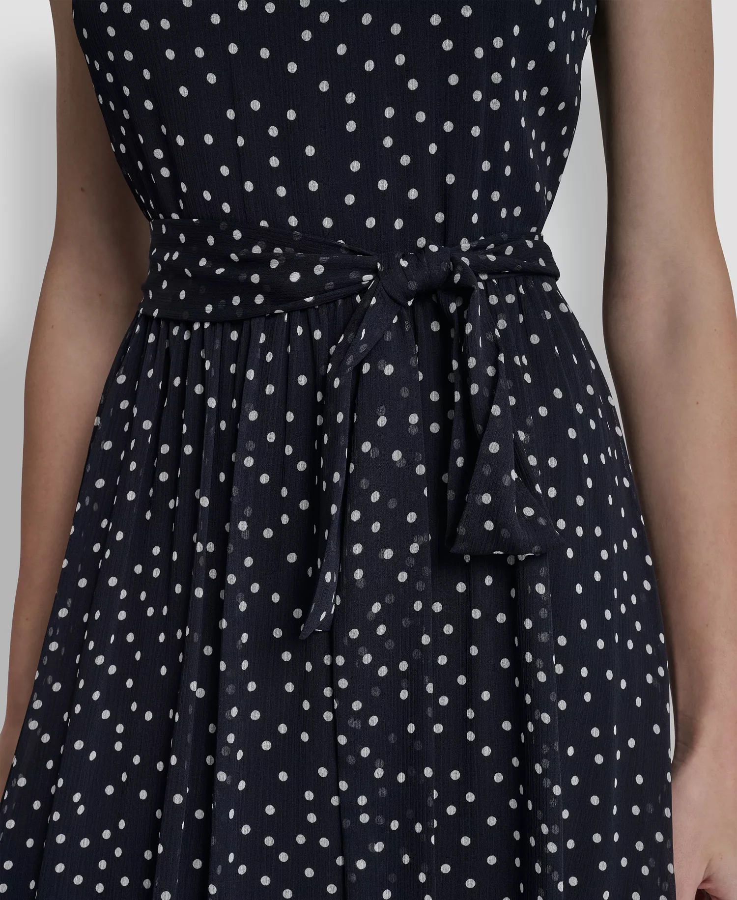 Women's Halter Fit And Flare Sleeveless Maxi Dress - Midnight/Cream - 10