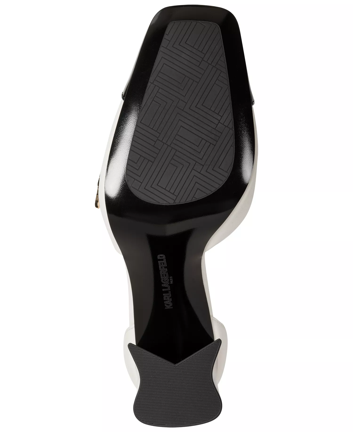 Women's Sapphira Pin Square Toe Pumps - White/Black - 10M