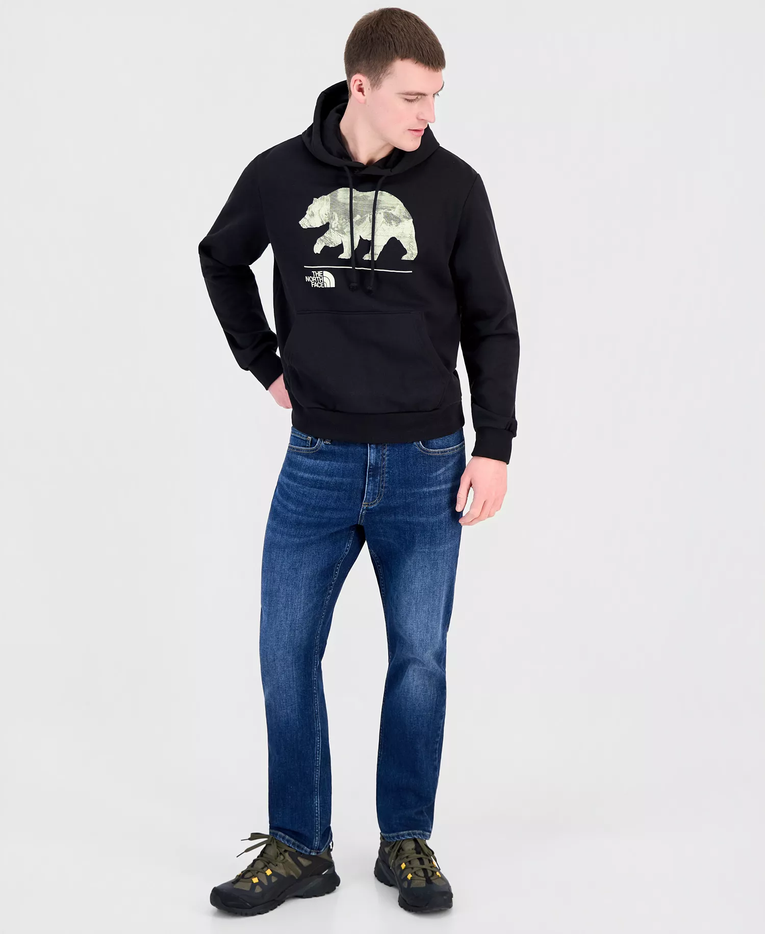 Men's Evolution MTN Bear Hoodie - TNF Black - 2XL