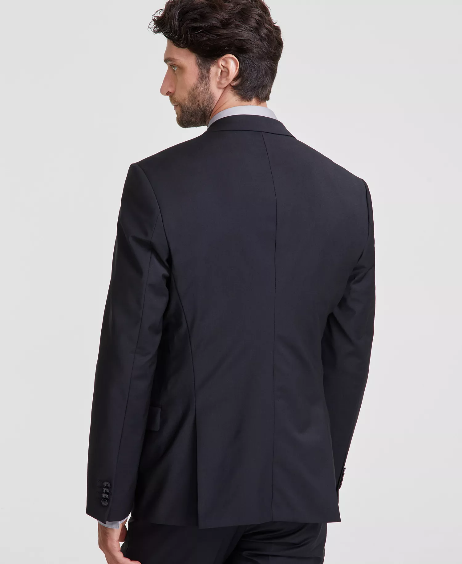 Men's Slim-Fit Superflex Stretch Solid Suit Jacket - CLOSE OUT! - Black - 36R