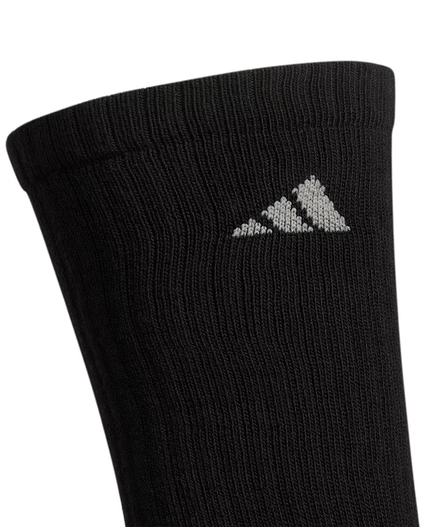 Men's Cushioned Athletic 6-Pack Crew Socks - Black - L (W 10-13 / M 8-12)