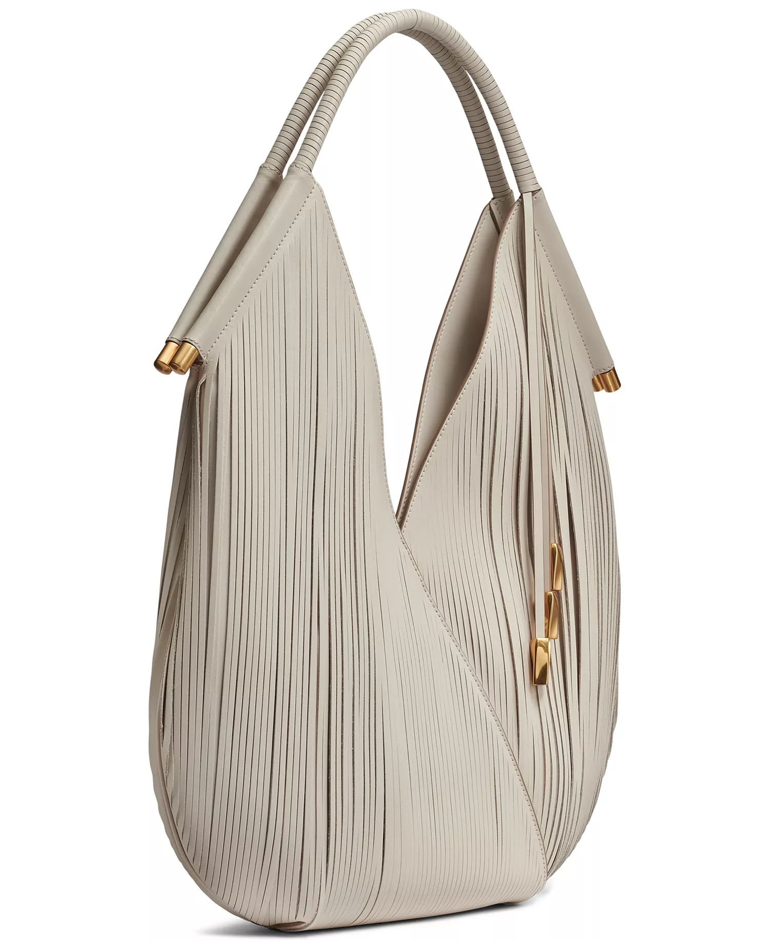 Baldwin Large Laser-cut Shoulder Bag - Sand - NO SIZE