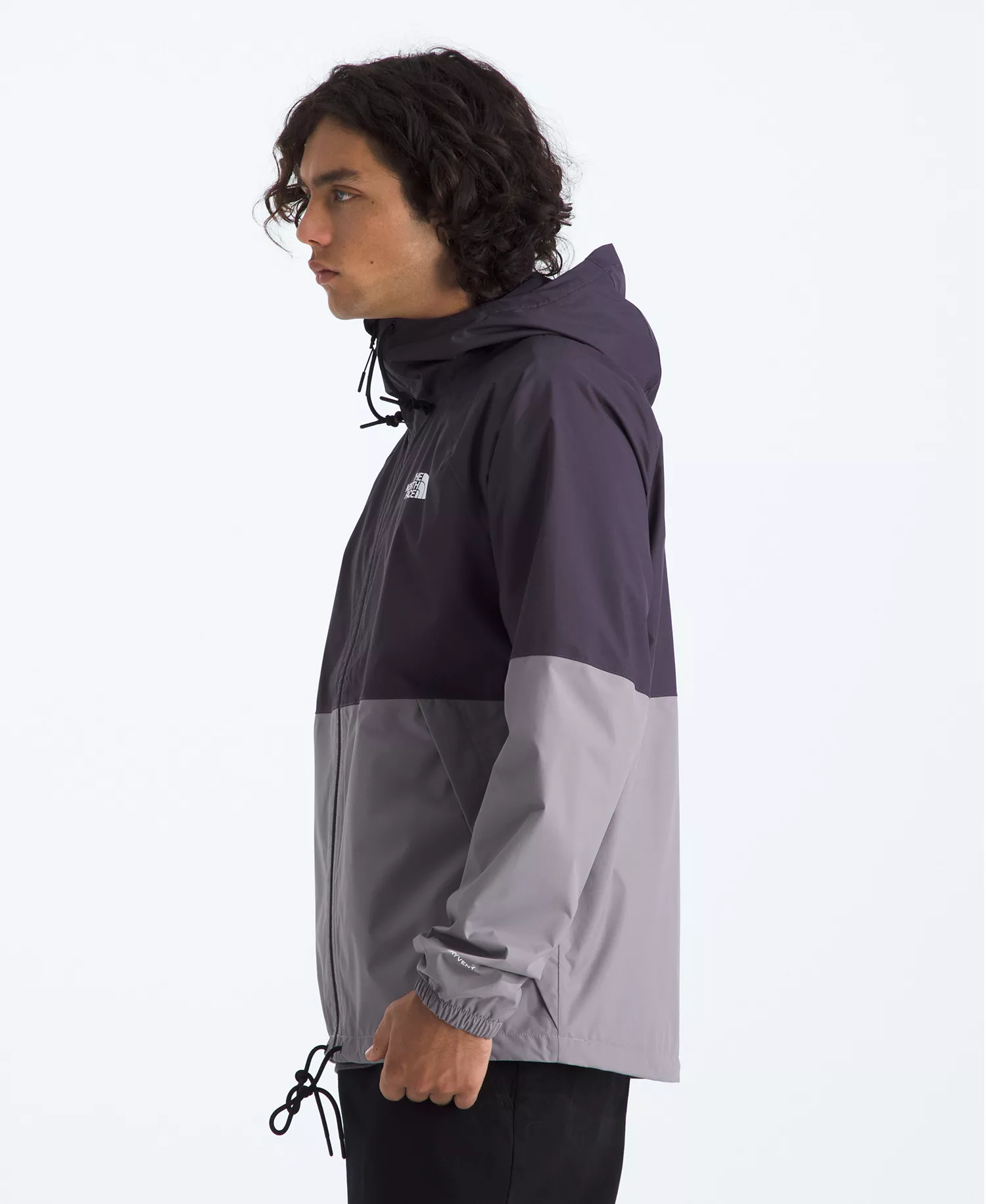 Men's Antora Zip-Up Rain Hoodie - Endless Dusk/Transcendent Gray - 2XL