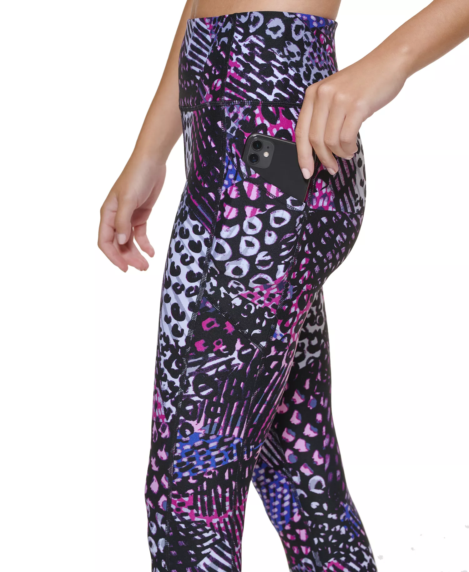 Printed 7/8 Leggings - Animal Spin Polar - XS