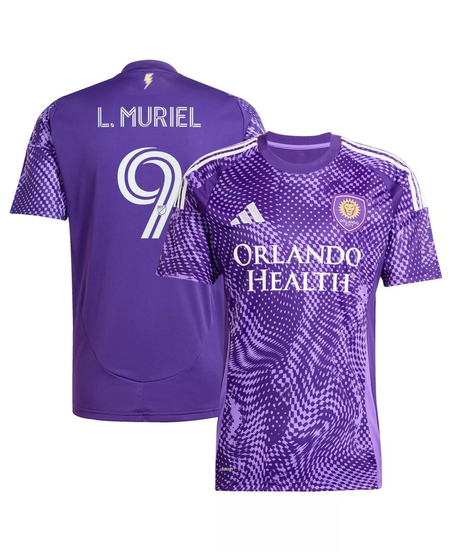 Men's Luis Muriel Purple Orlando City SC 2025 Perfect Storm Replica Player Jersey - Purple - 2XL