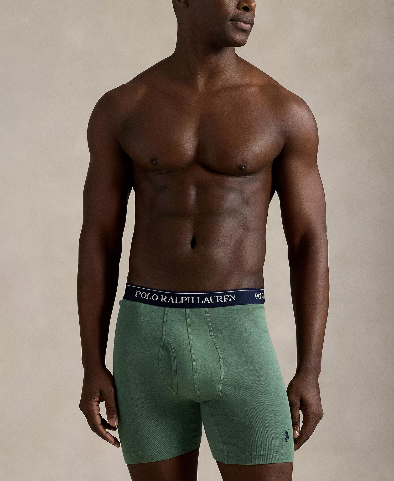 Men's Classic Boxer Briefs, 5-Pack Set - Cruise Navy/Office Blue/Fatigue/Light Green/Andover Heather - L