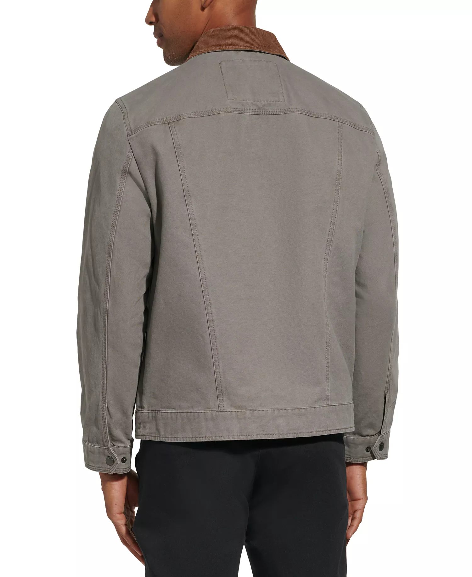 Men's Canvas Utility Jacket - Charcoal - L