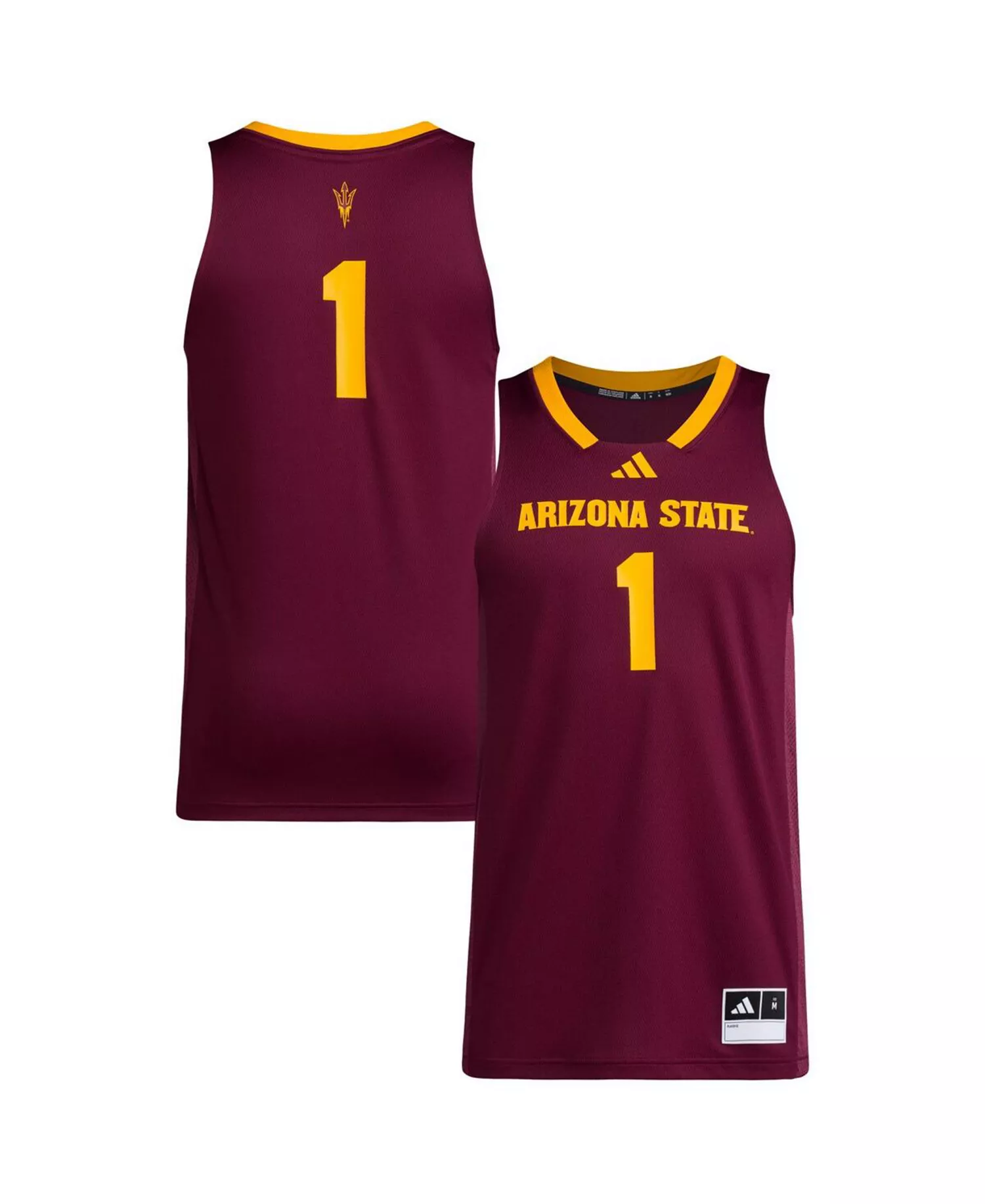 Men's 1 Maroon Arizona State Sun Devils Replica Swingman Jersey - Maroon - 2XL