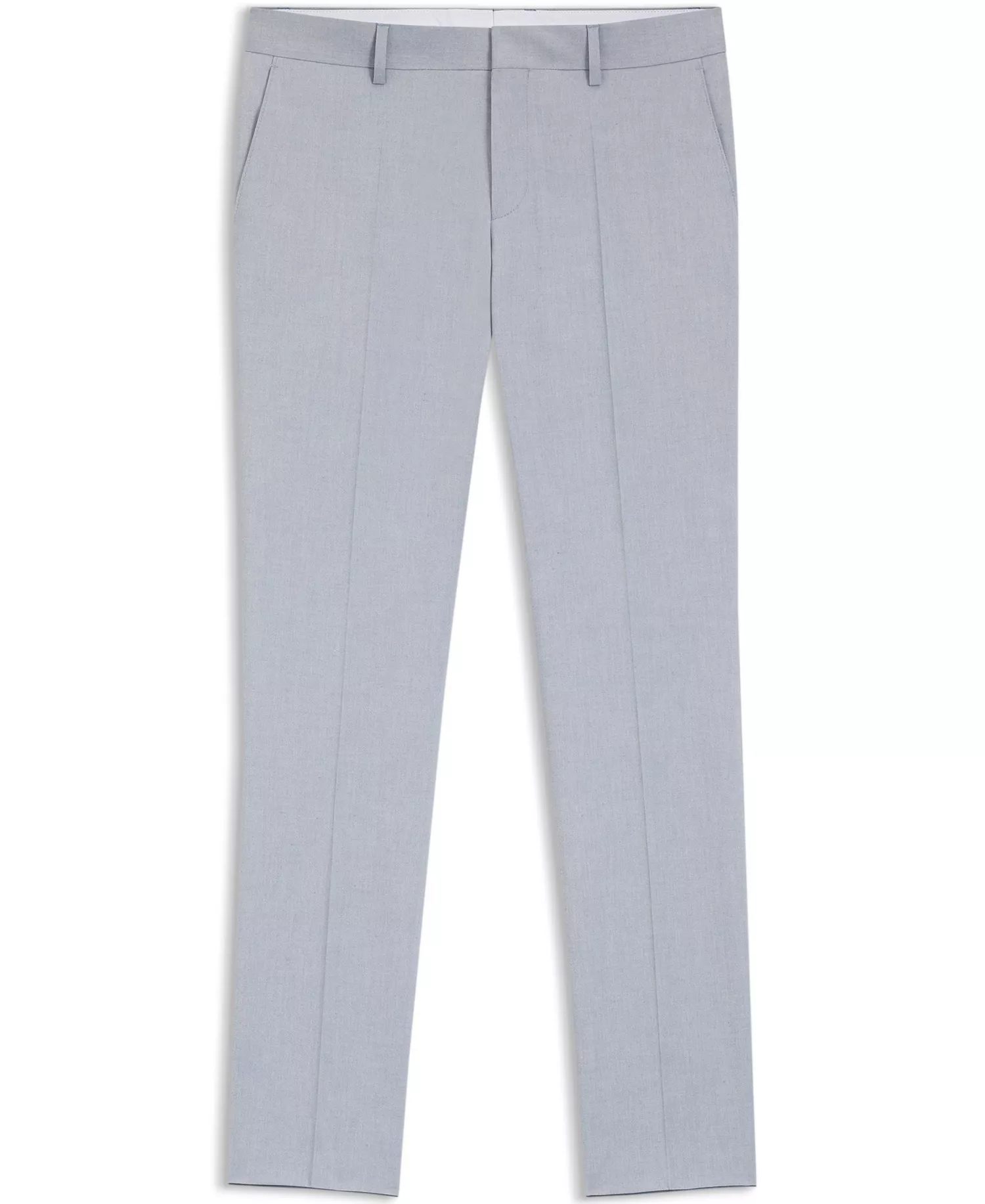 BOSS by Men's Patterned Stretch Chiffon Slim-Fit Trousers - Open Blue - 30R