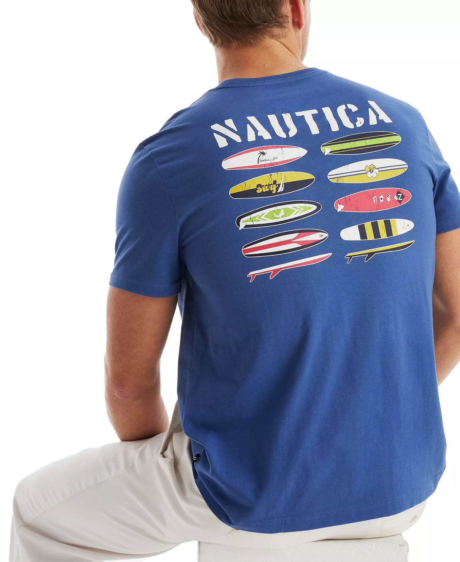 Men's Beach Vibe Graphic T-Shirt - Union Blue - 2XL