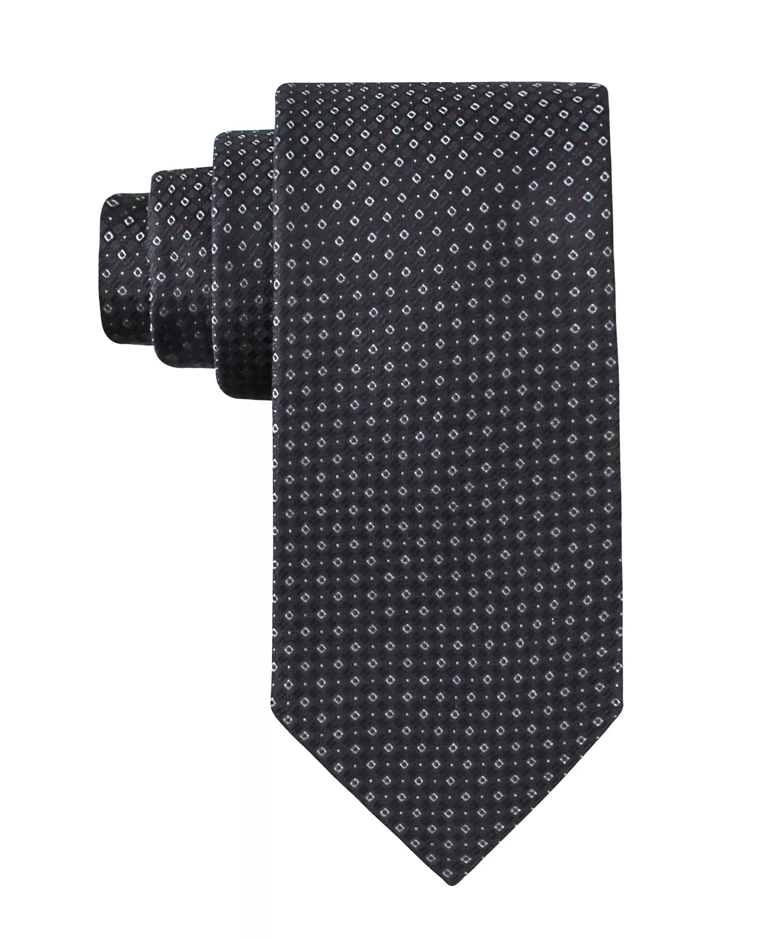 Men's Peyton Neat Pattern Tie - Black - ONE SIZE