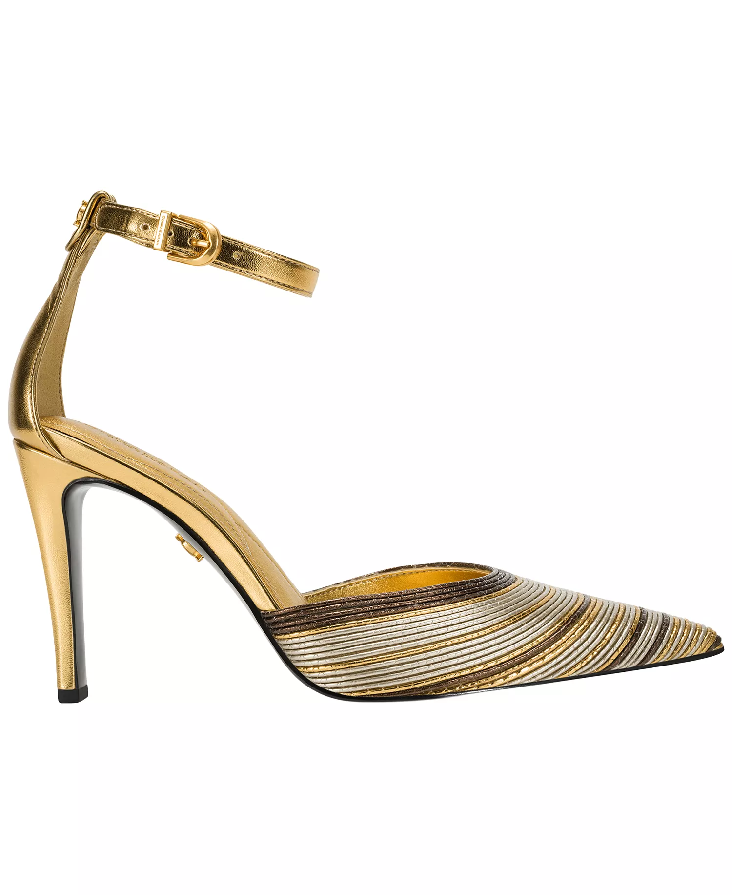 Women's Patricia Ankle Strap Pumps - Gold/Dark Copper - 11M