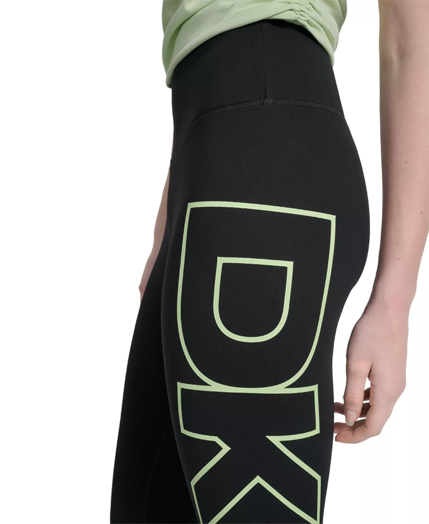 Women's Logo Balance Compression High-Waist 7/8 Tights - Iced Pear - XS