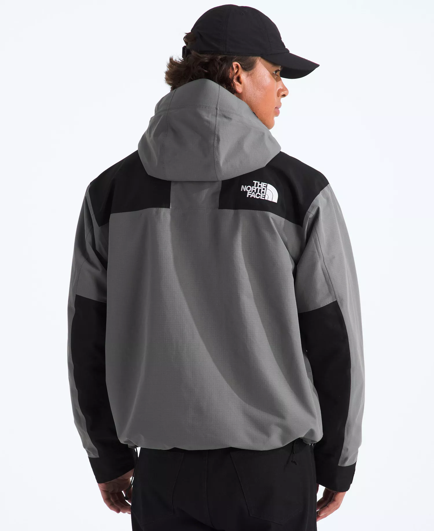 Men's Dryvent Mono Mountain Hooded Jacket - Smoked Pearl/tnf Black - 2XL